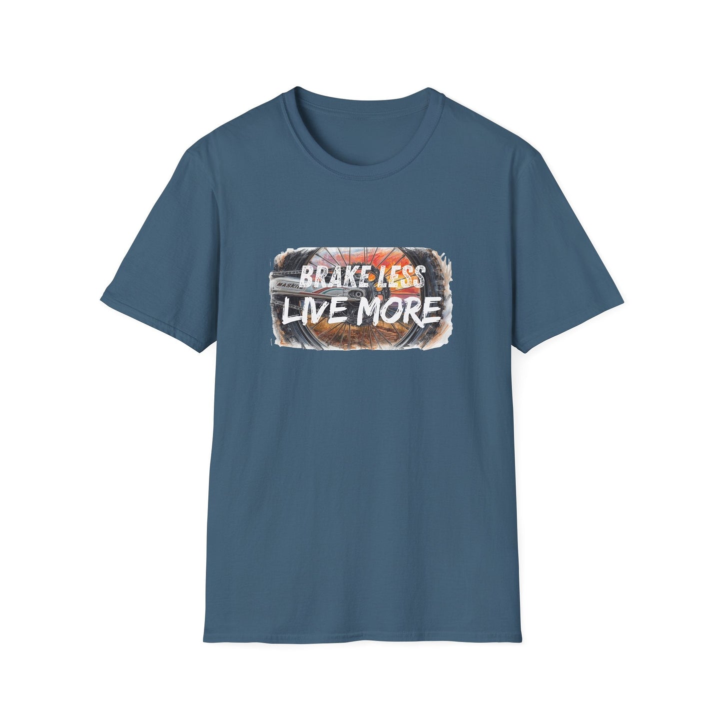 Brake Less Live More T-Shirt Adventure Motorcycle Riders Tee - SJM Print Store