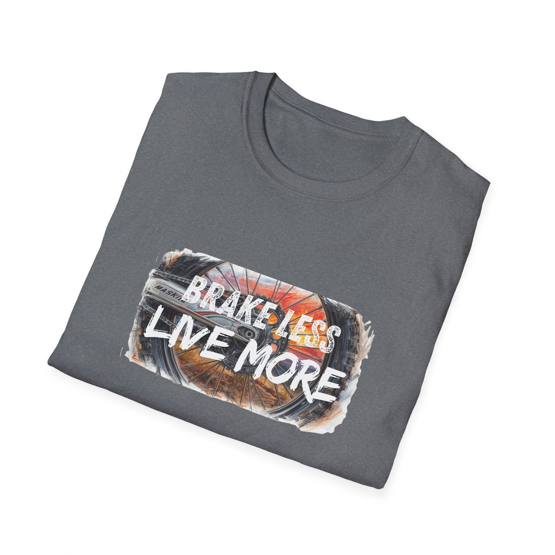 Brake Less Live More T-Shirt Adventure Motorcycle Riders Tee - SJM Print Store