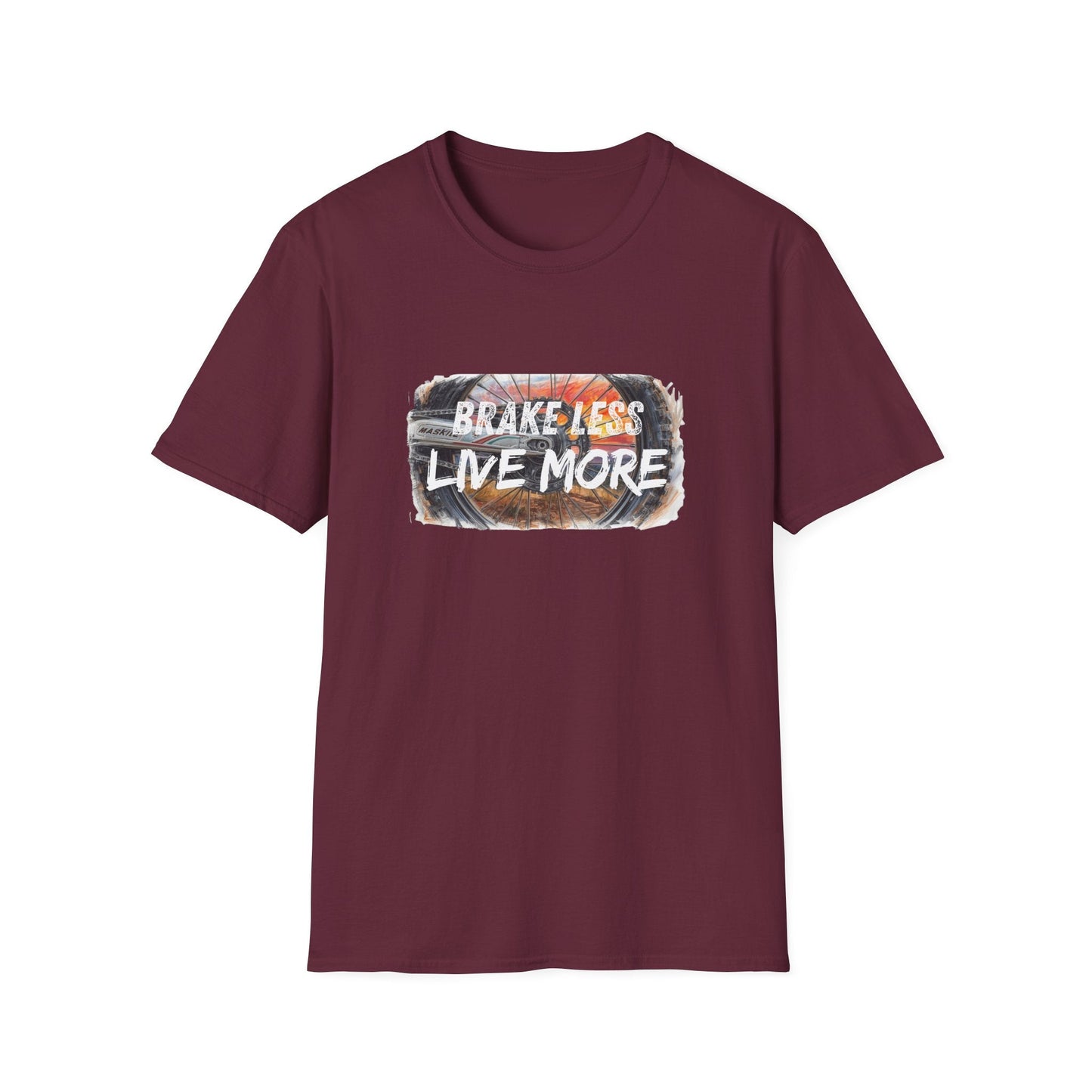 Brake Less Live More T-Shirt Adventure Motorcycle Riders Tee - SJM Print Store