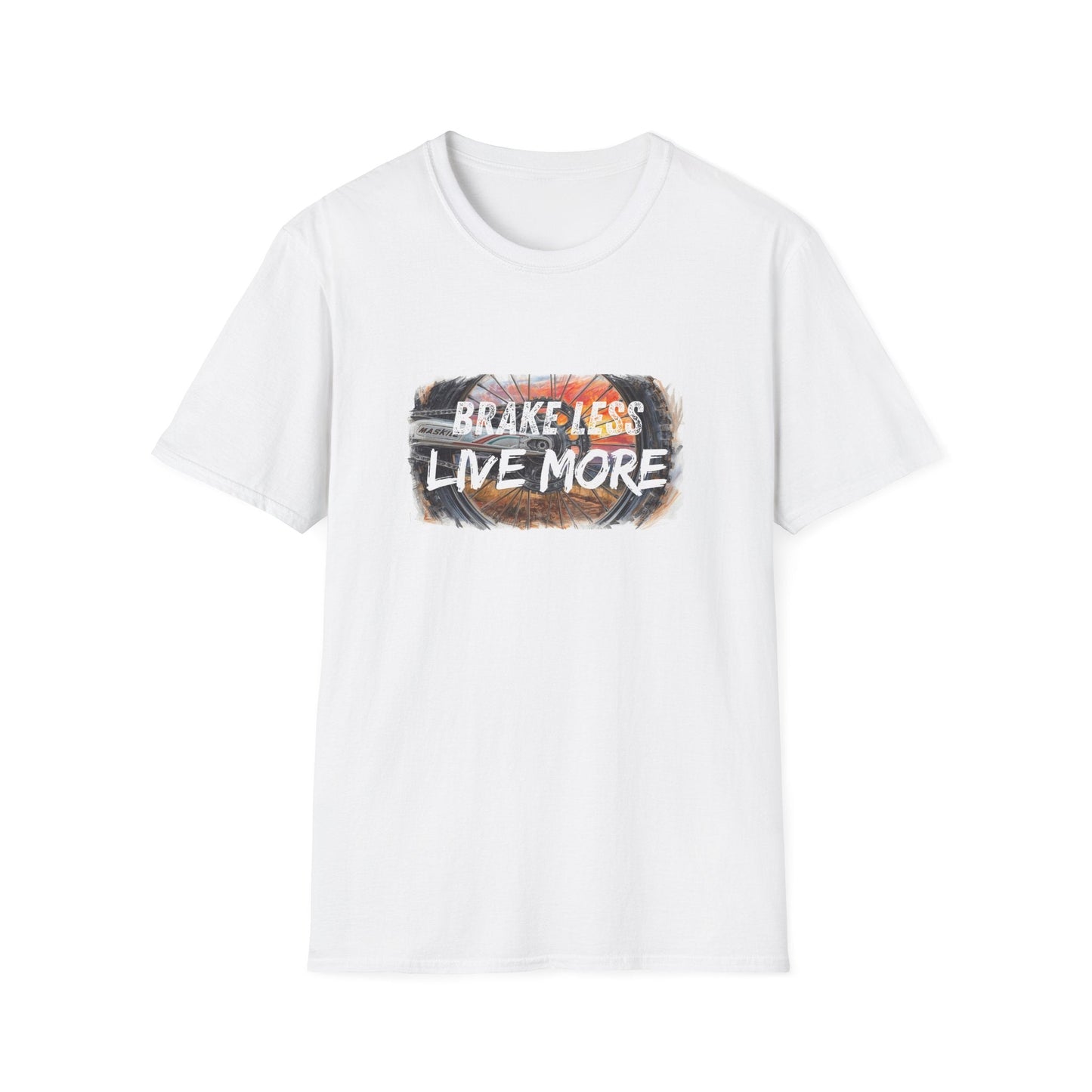 Brake Less Live More T-Shirt Adventure Motorcycle Riders Tee - SJM Print Store