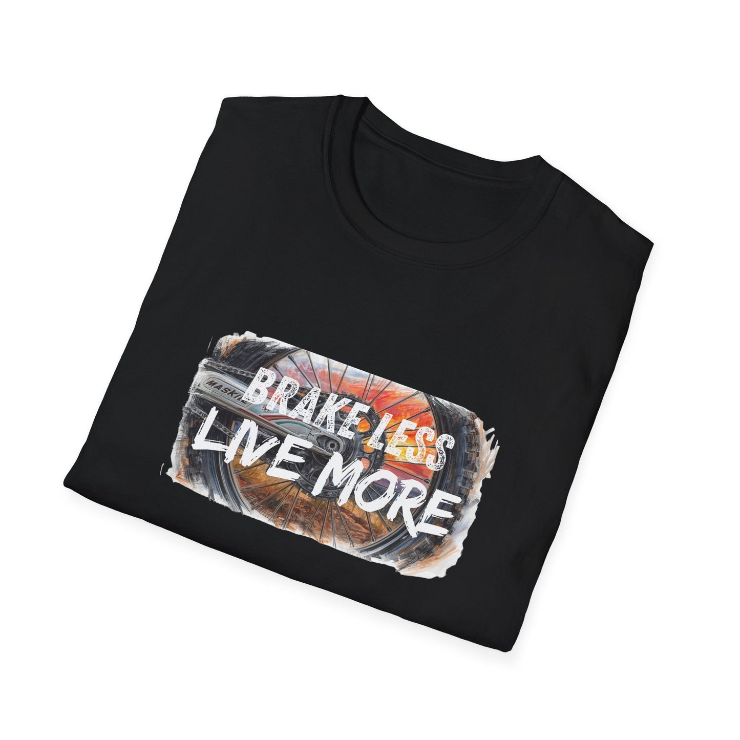 Brake Less Live More T-Shirt Adventure Motorcycle Riders Tee - SJM Print Store