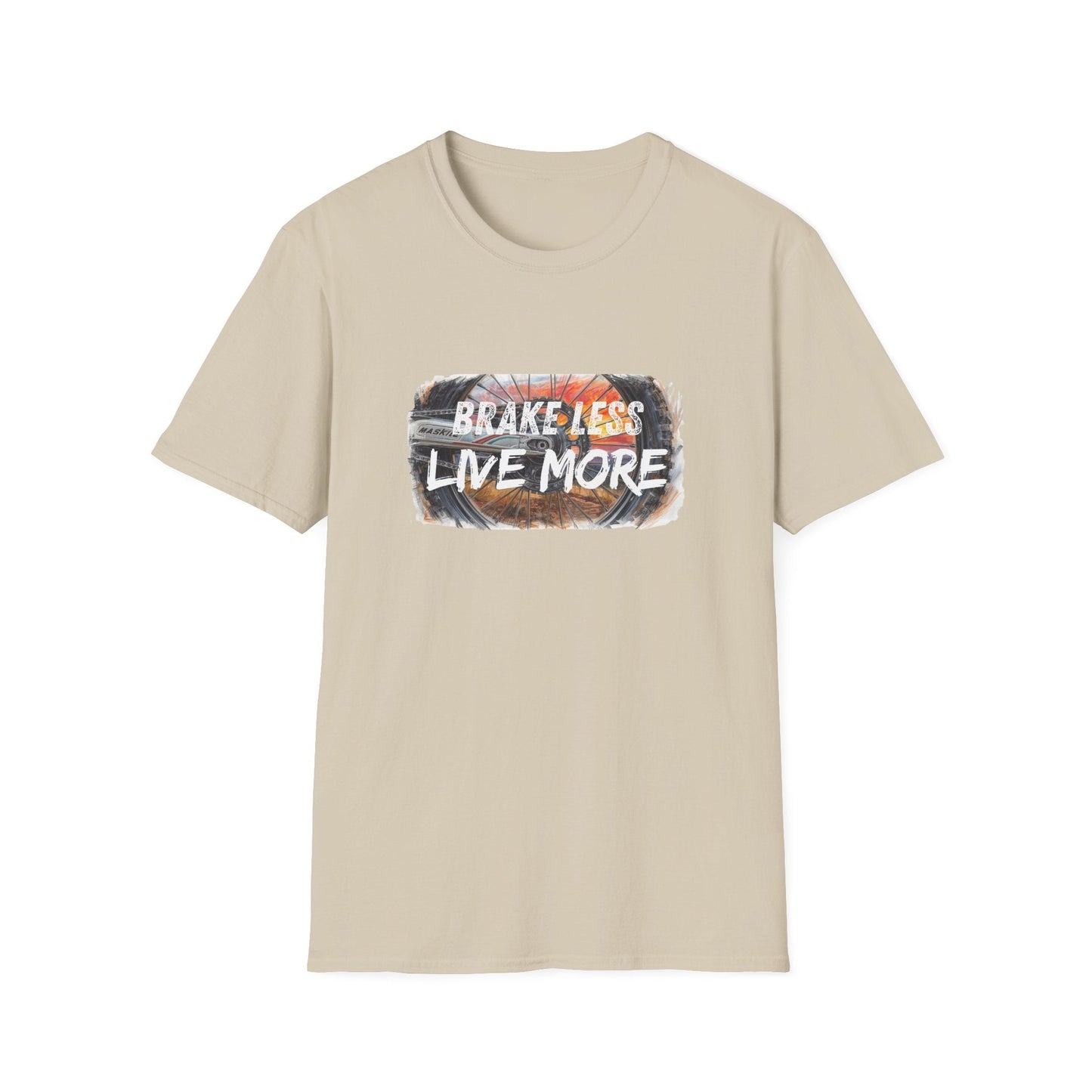 Brake Less Live More T-Shirt Adventure Motorcycle Riders Tee - SJM Print Store