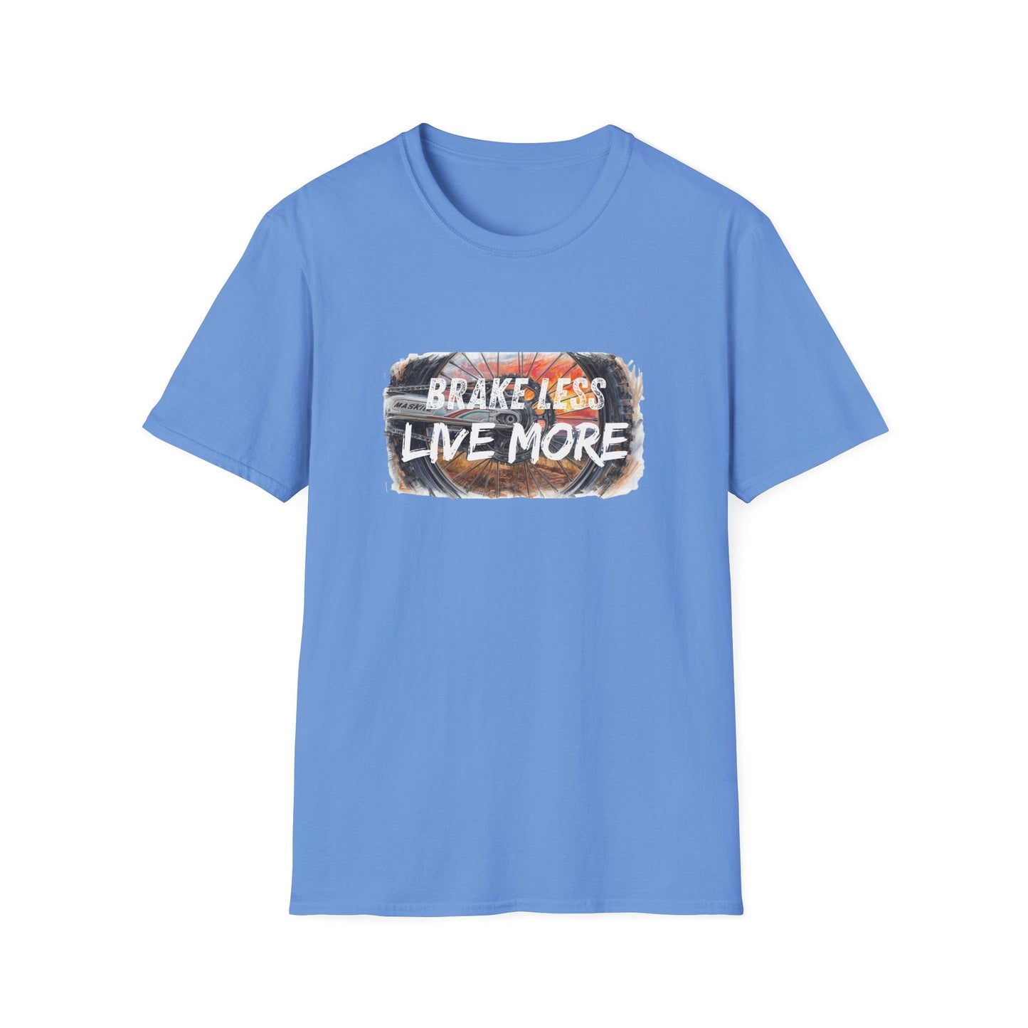 Brake Less Live More T-Shirt Adventure Motorcycle Riders Tee - SJM Print Store