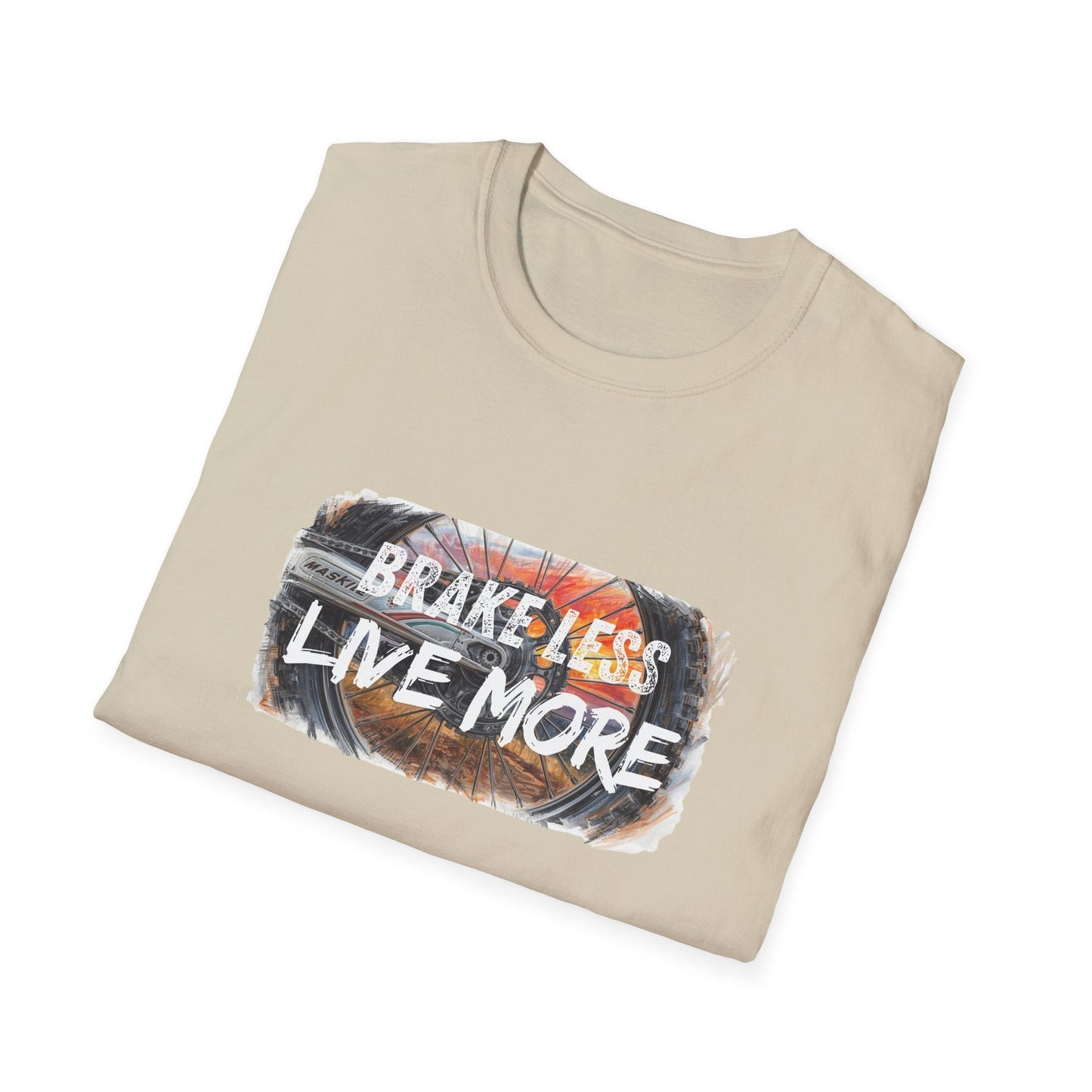 Brake Less Live More T-Shirt Adventure Motorcycle Riders Tee - SJM Print Store