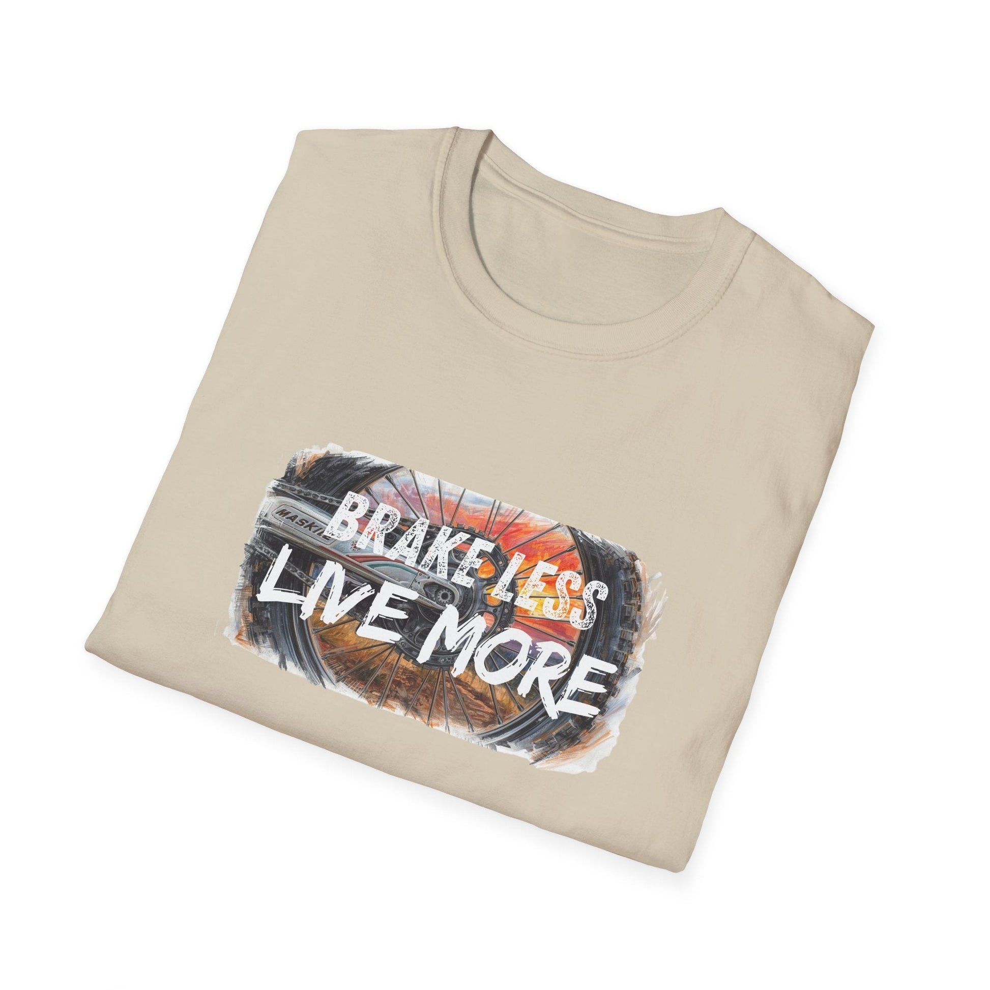 Brake Less Live More T-Shirt Adventure Motorcycle Riders Tee - SJM Print Store