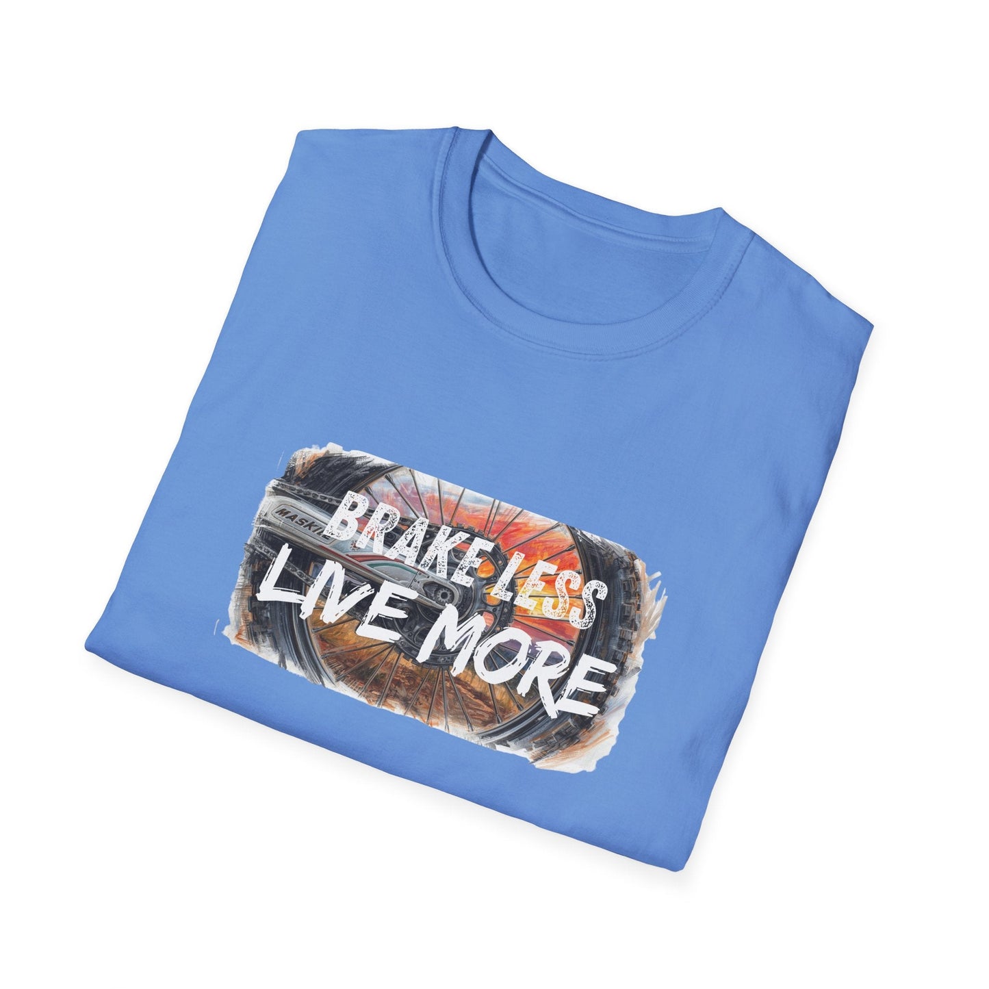 Brake Less Live More T-Shirt Adventure Motorcycle Riders Tee - SJM Print Store