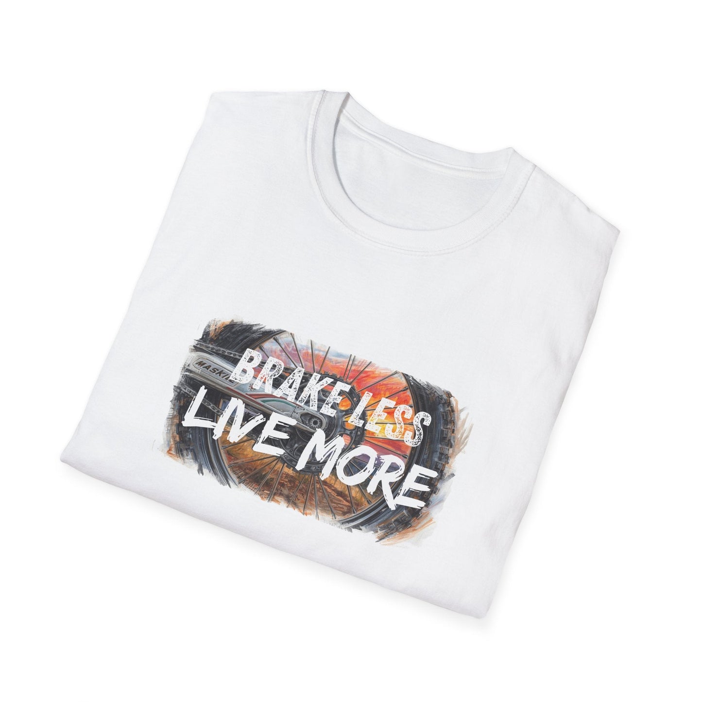 Brake Less Live More T-Shirt Adventure Motorcycle Riders Tee - SJM Print Store