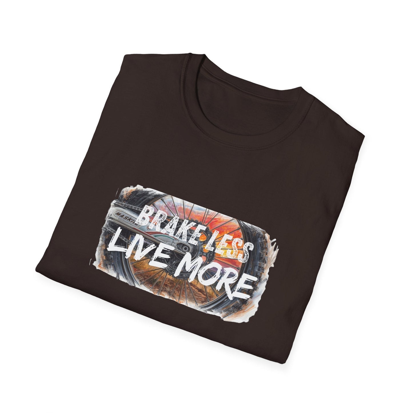 Brake Less Live More T-Shirt Adventure Motorcycle Riders Tee - SJM Print Store