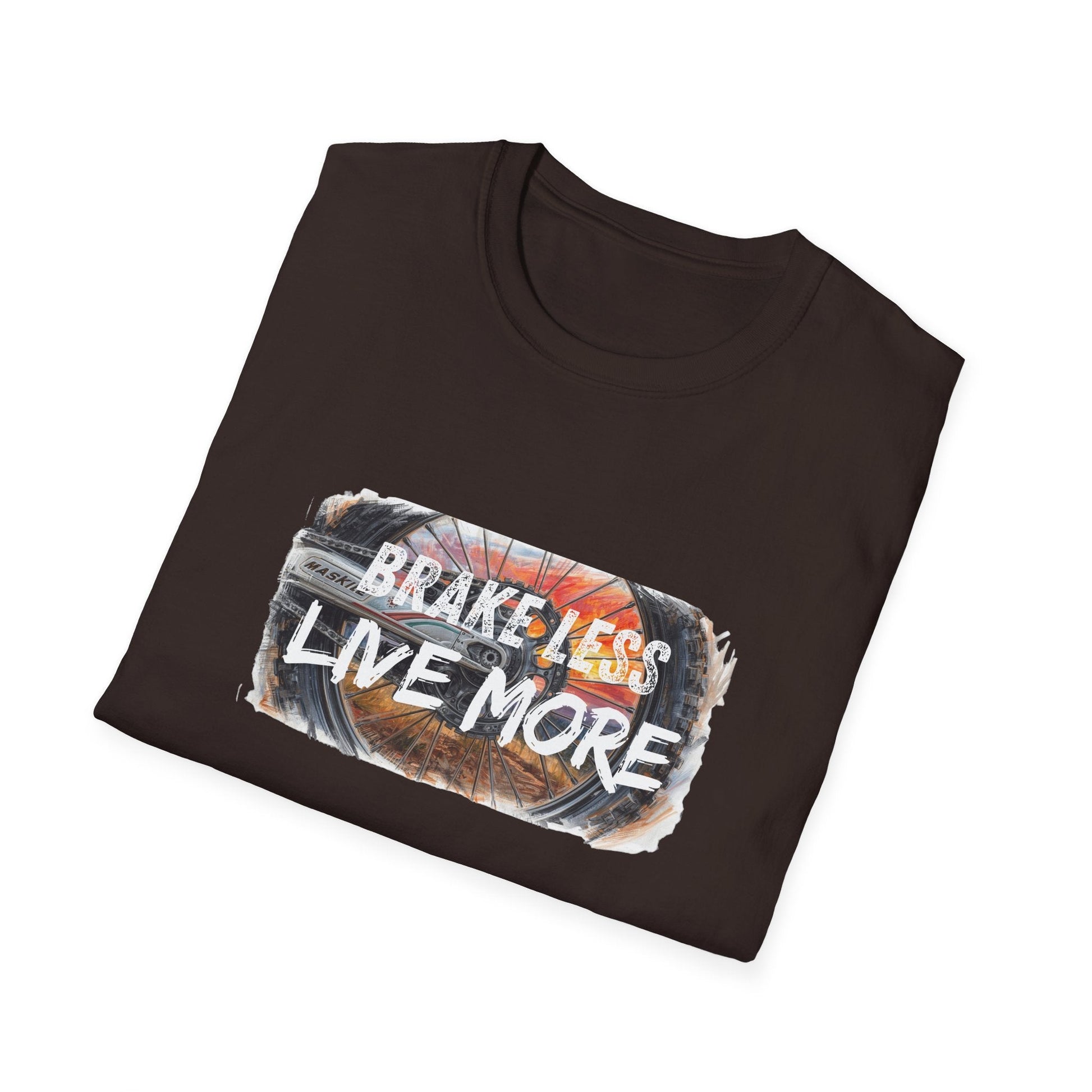 Brake Less Live More T-Shirt Adventure Motorcycle Riders Tee - SJM Print Store