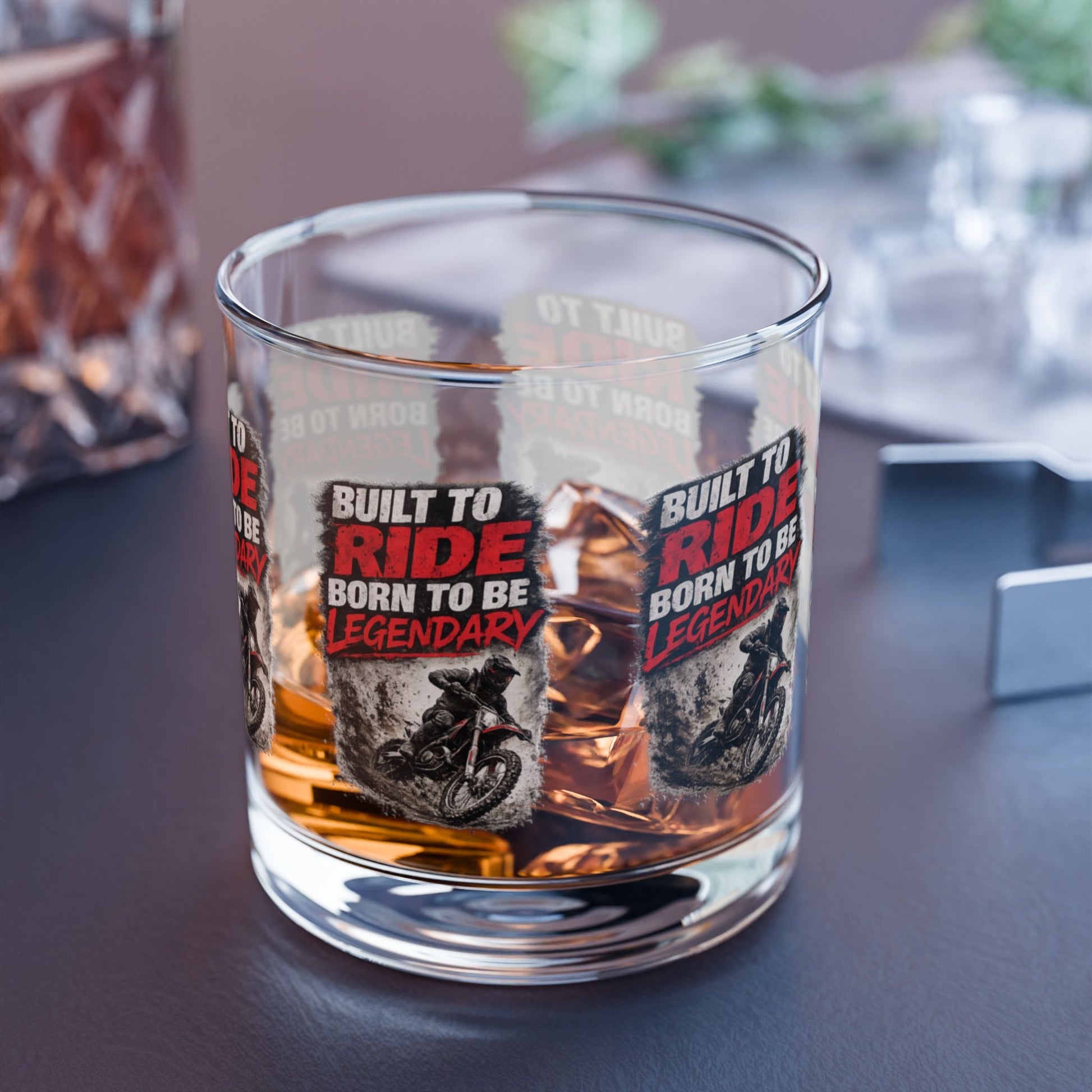 Built to Ride Dirt Bike Glass Tumbler - SJM Print Store