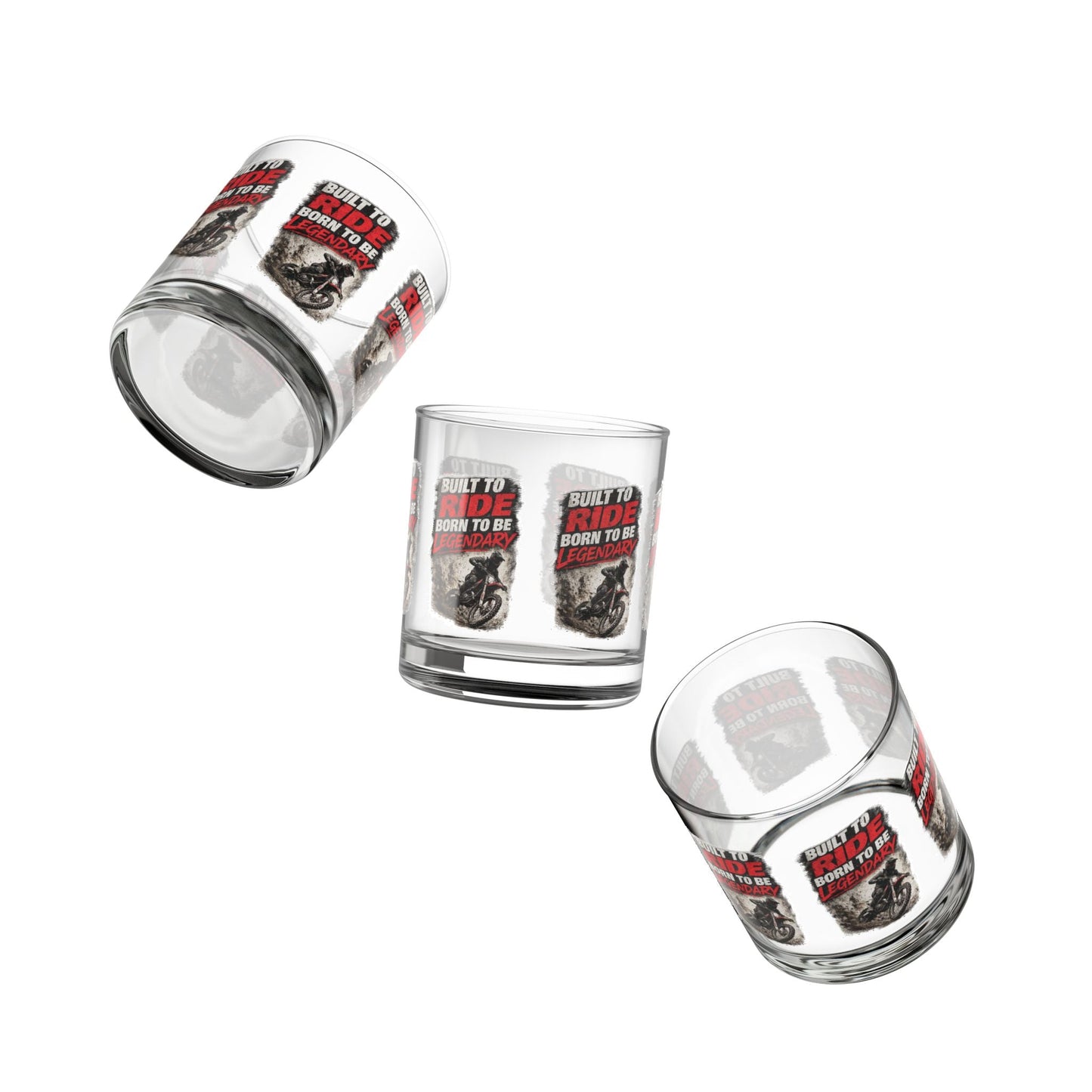 Built to Ride Dirt Bike Glass Tumbler - SJM Print Store