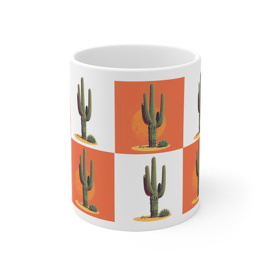 Cactus Sunset Mug - Country Music Style - SJM Print Store
