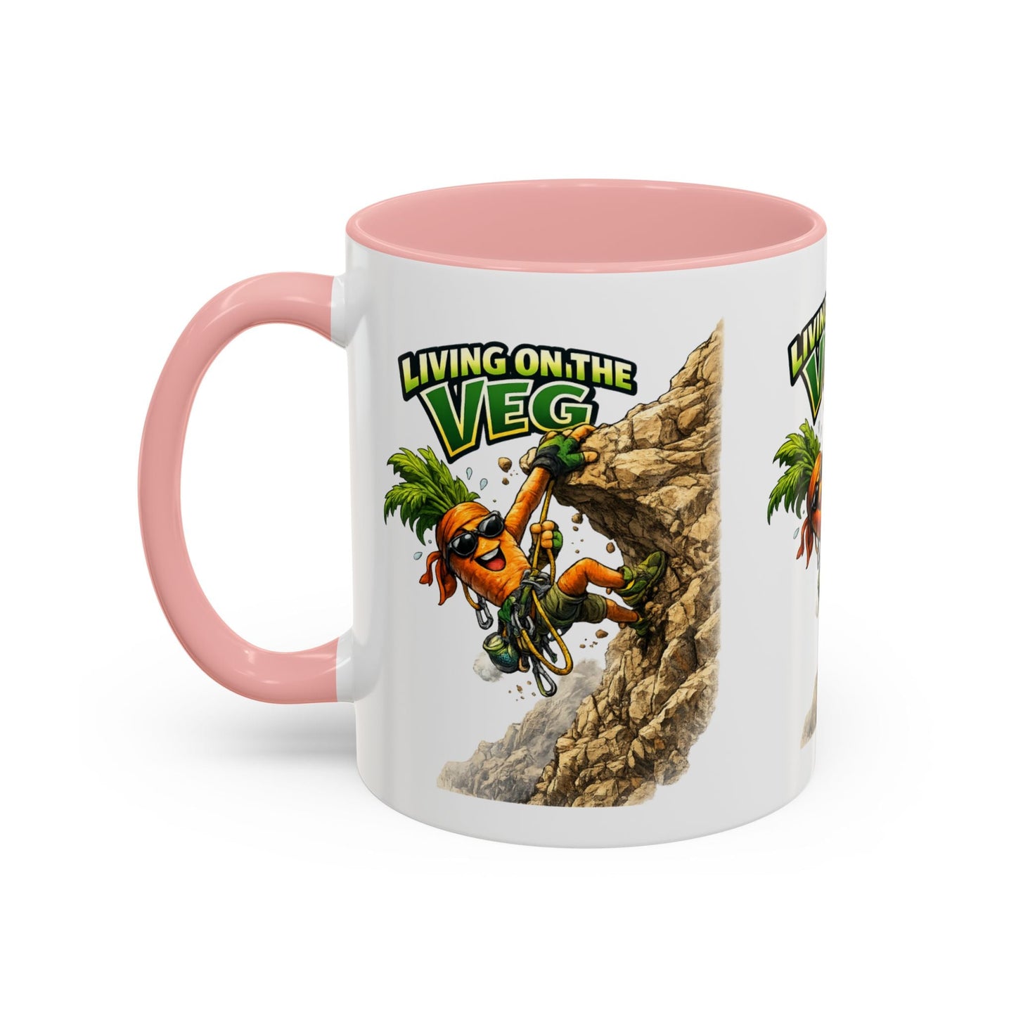 Carrot Living on the Veg Accent Mug - SJM Print Store