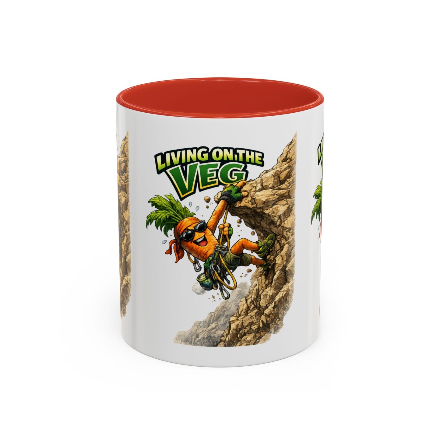 Carrot Living on the Veg Accent Mug - SJM Print Store