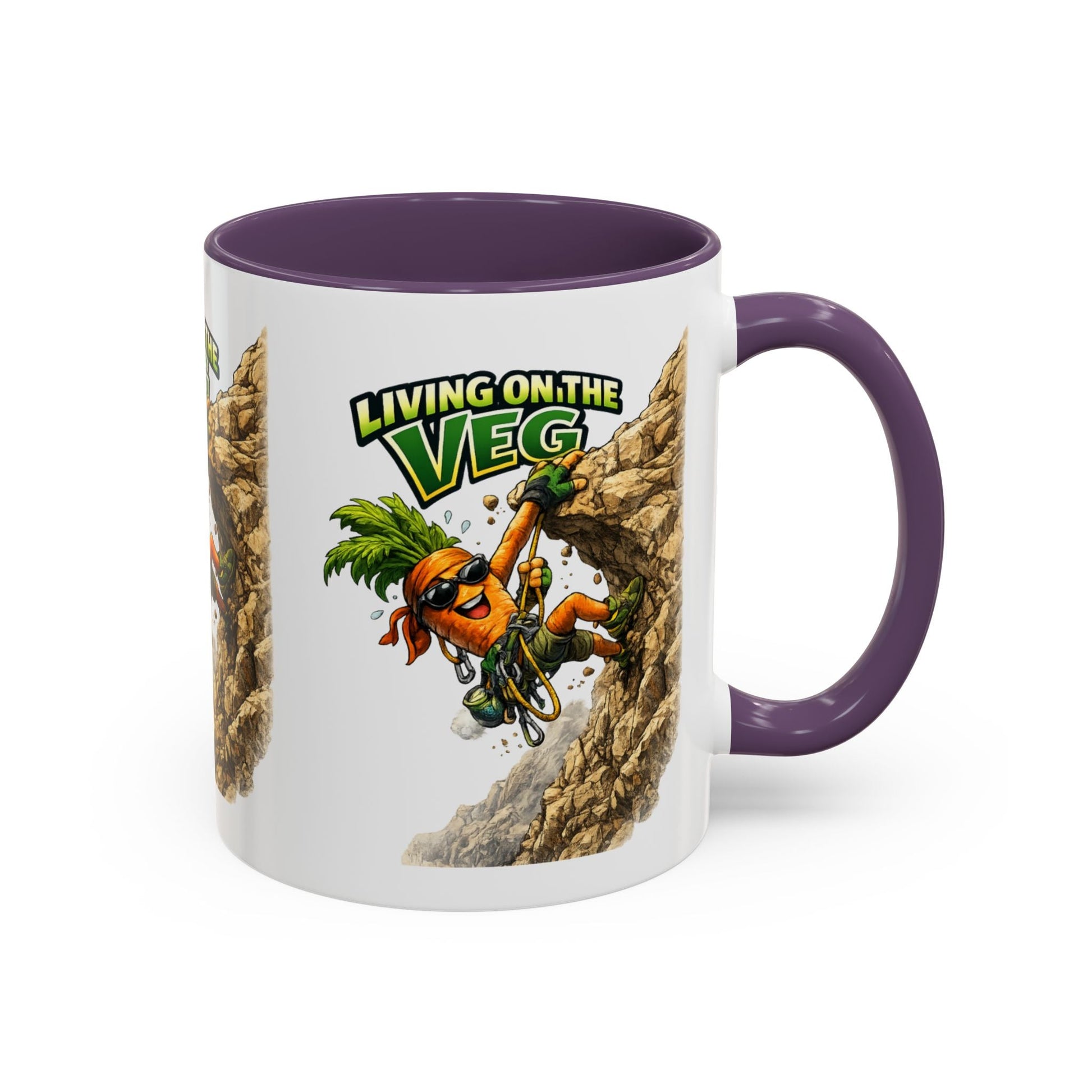 Carrot Living on the Veg Accent Mug - SJM Print Store