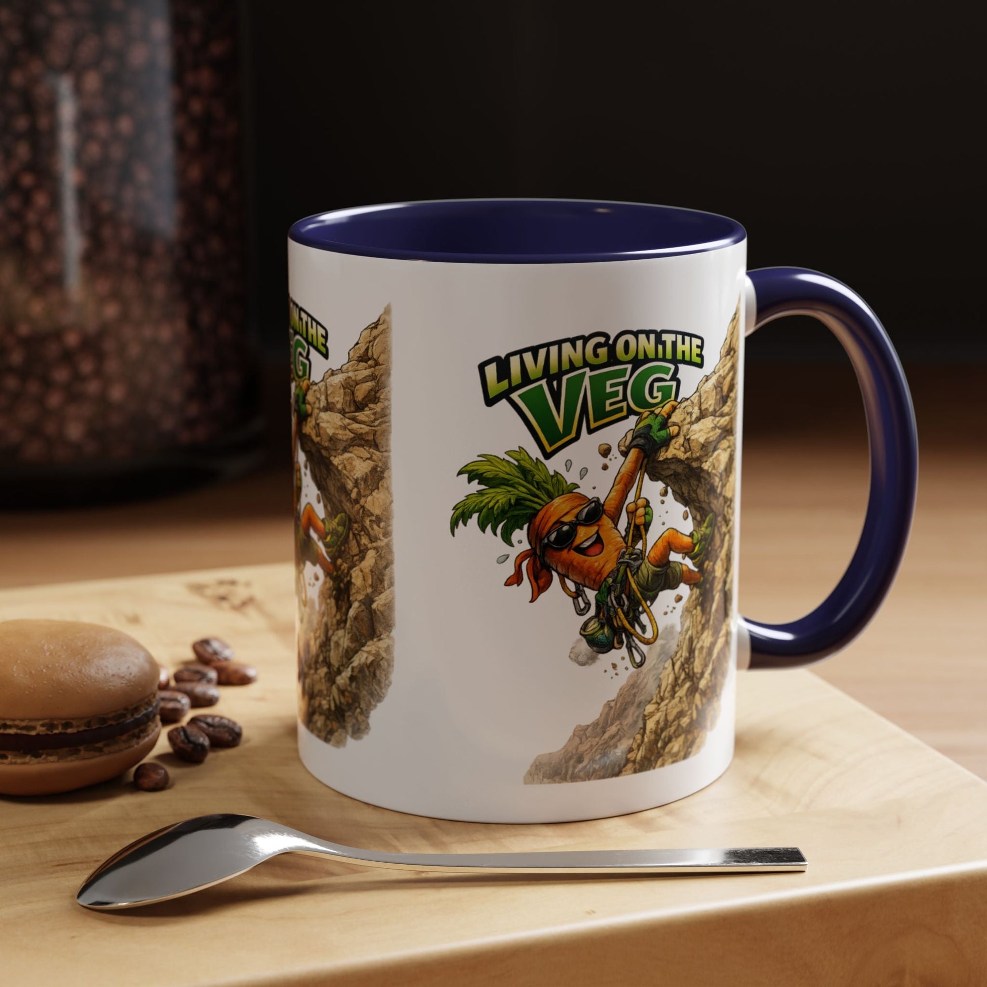 Carrot Living on the Veg Accent Mug - SJM Print Store