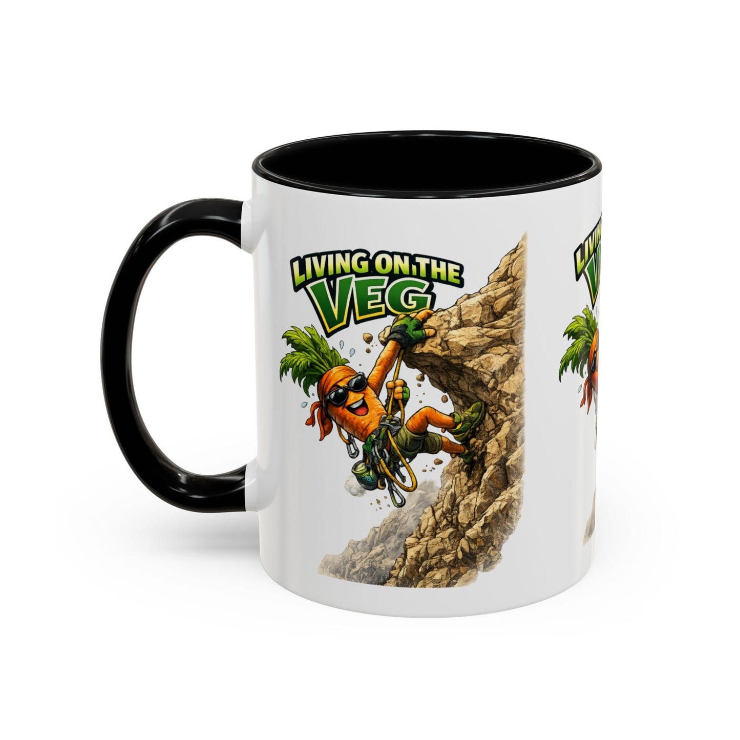 Carrot Living on the Veg Accent Mug - SJM Print Store