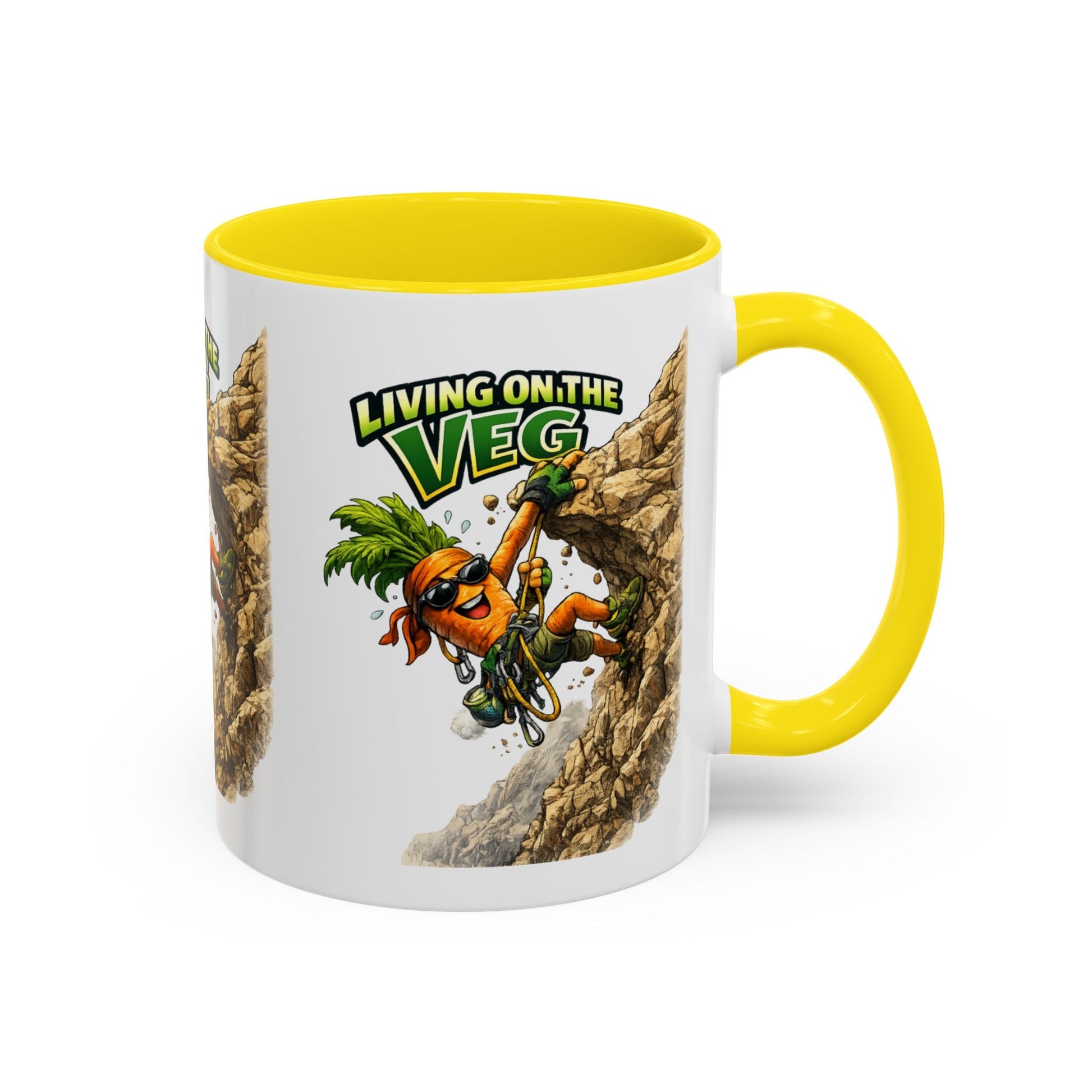 Carrot Living on the Veg Accent Mug - SJM Print Store