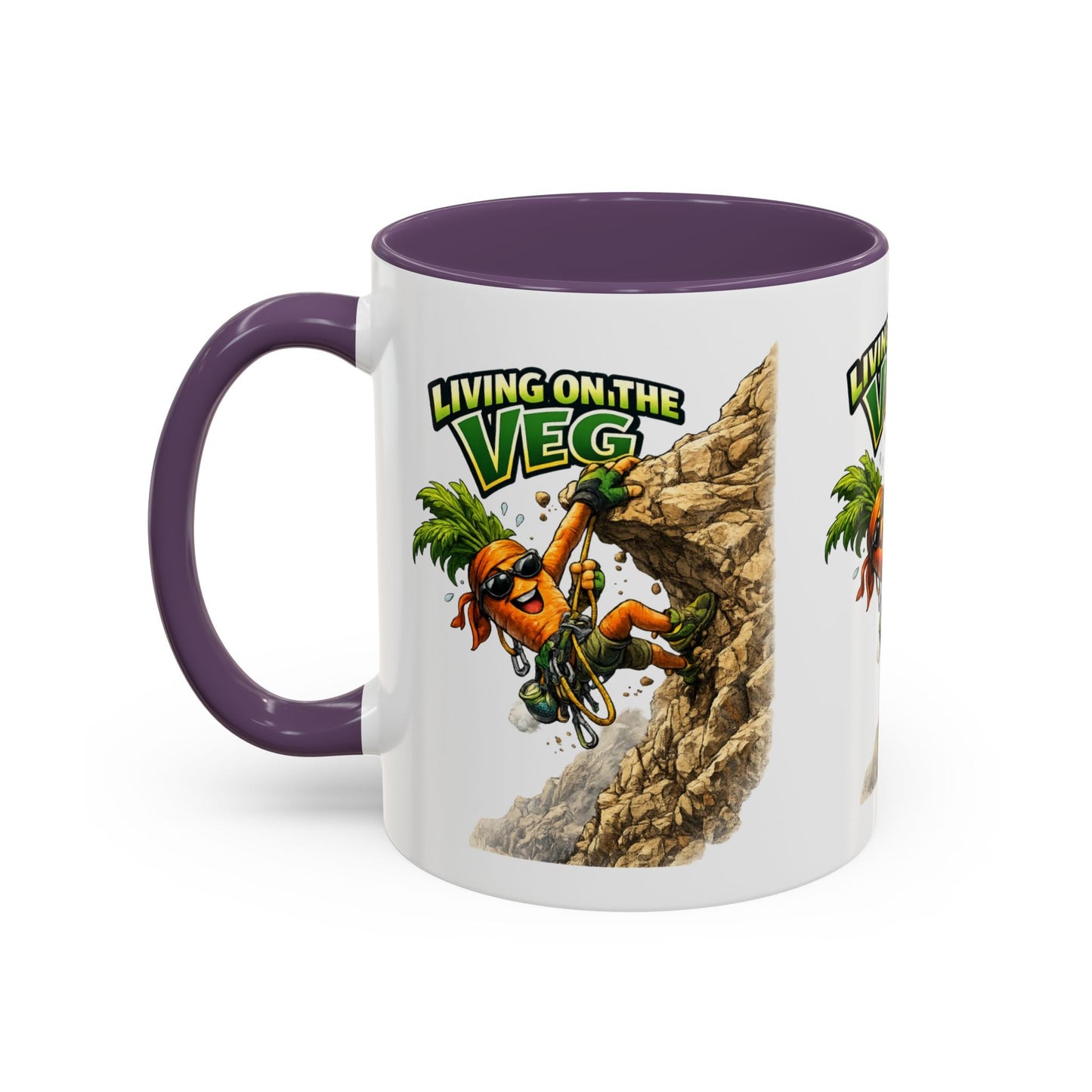 Carrot Living on the Veg Accent Mug - SJM Print Store
