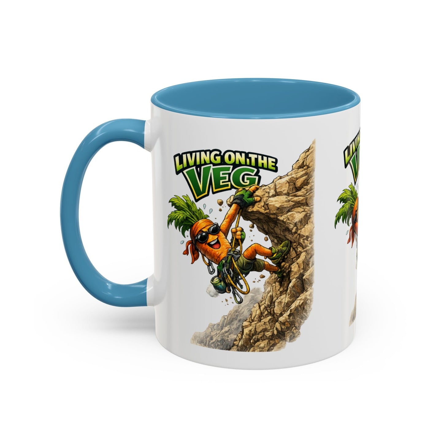 Carrot Living on the Veg Accent Mug - SJM Print Store