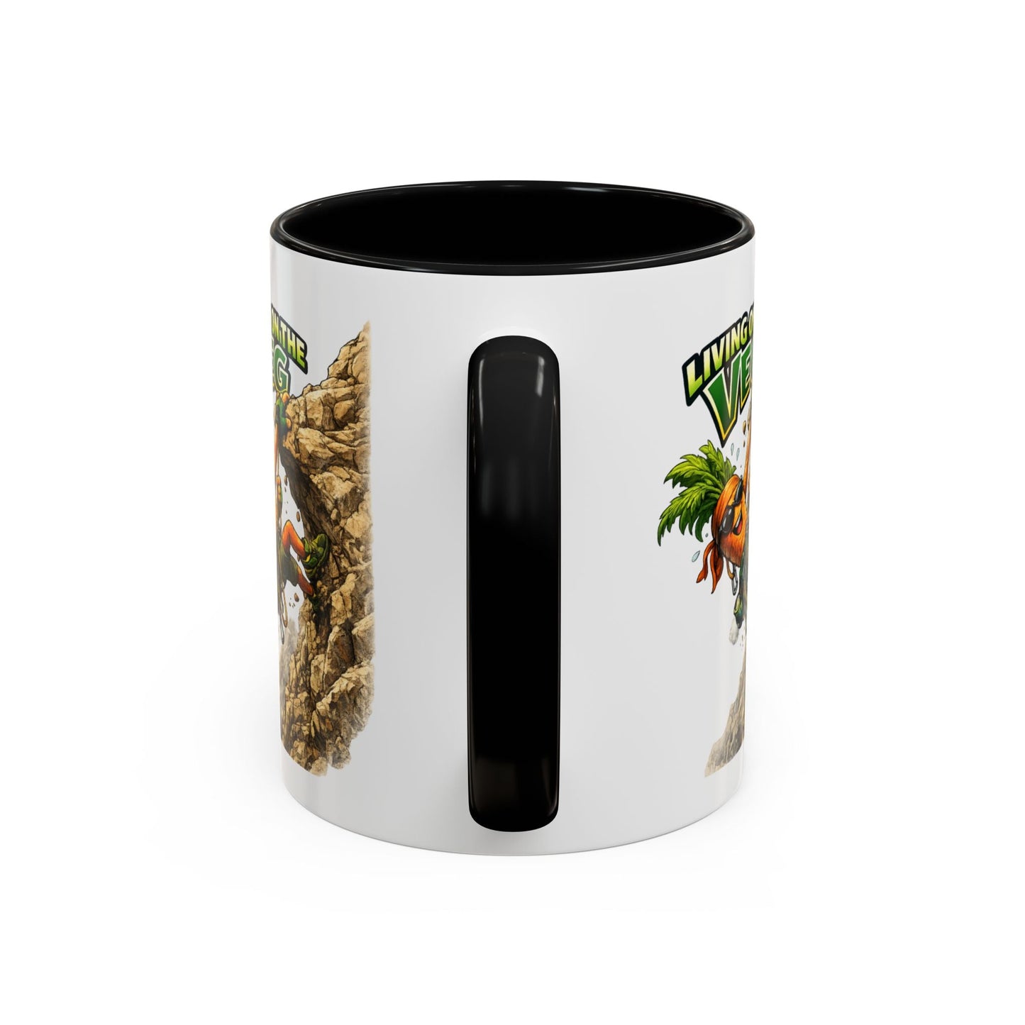 Carrot Living on the Veg Accent Mug - SJM Print Store