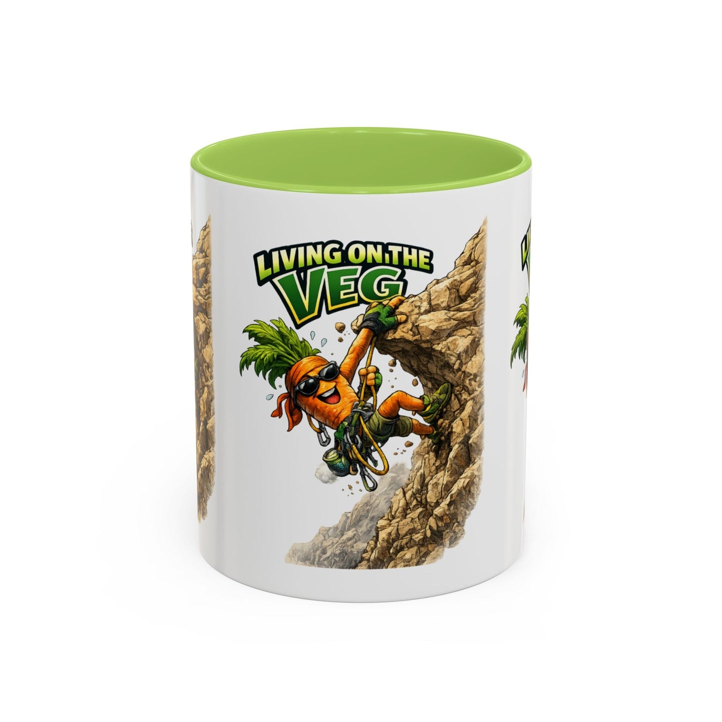 Carrot Living on the Veg Accent Mug - SJM Print Store