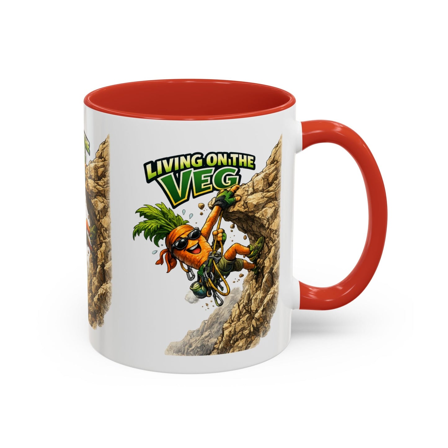 Carrot Living on the Veg Accent Mug - SJM Print Store