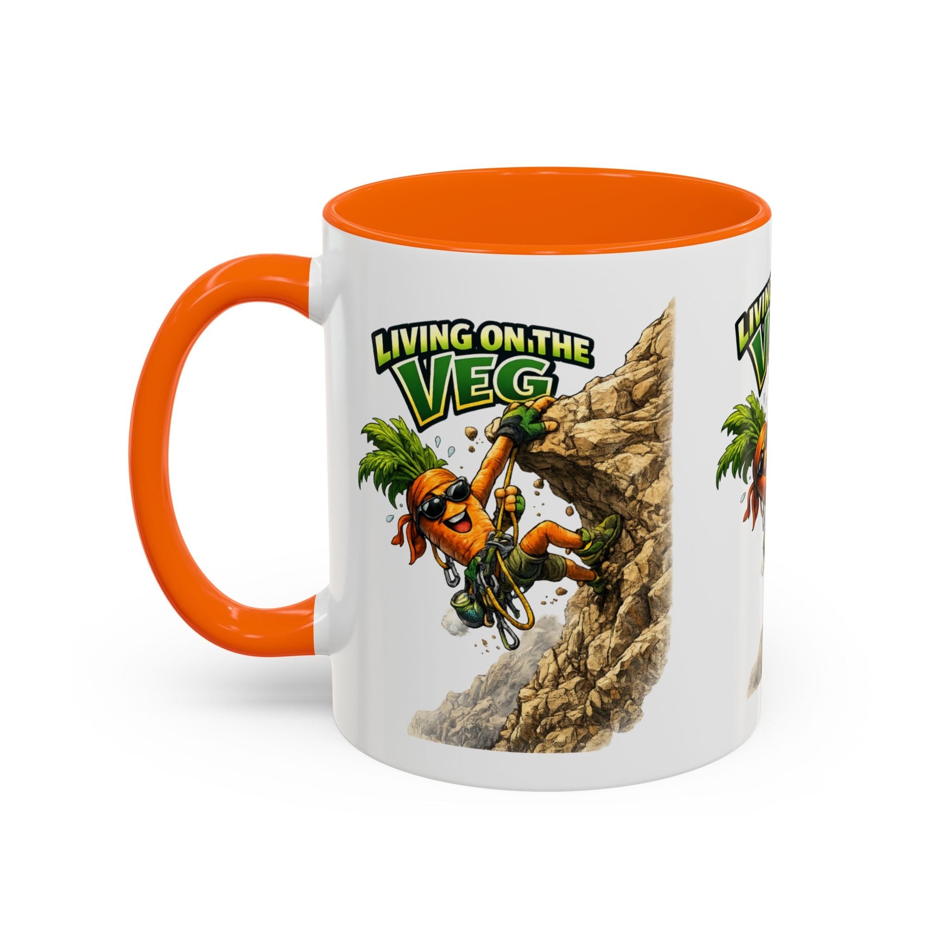 Carrot Living on the Veg Accent Mug - SJM Print Store