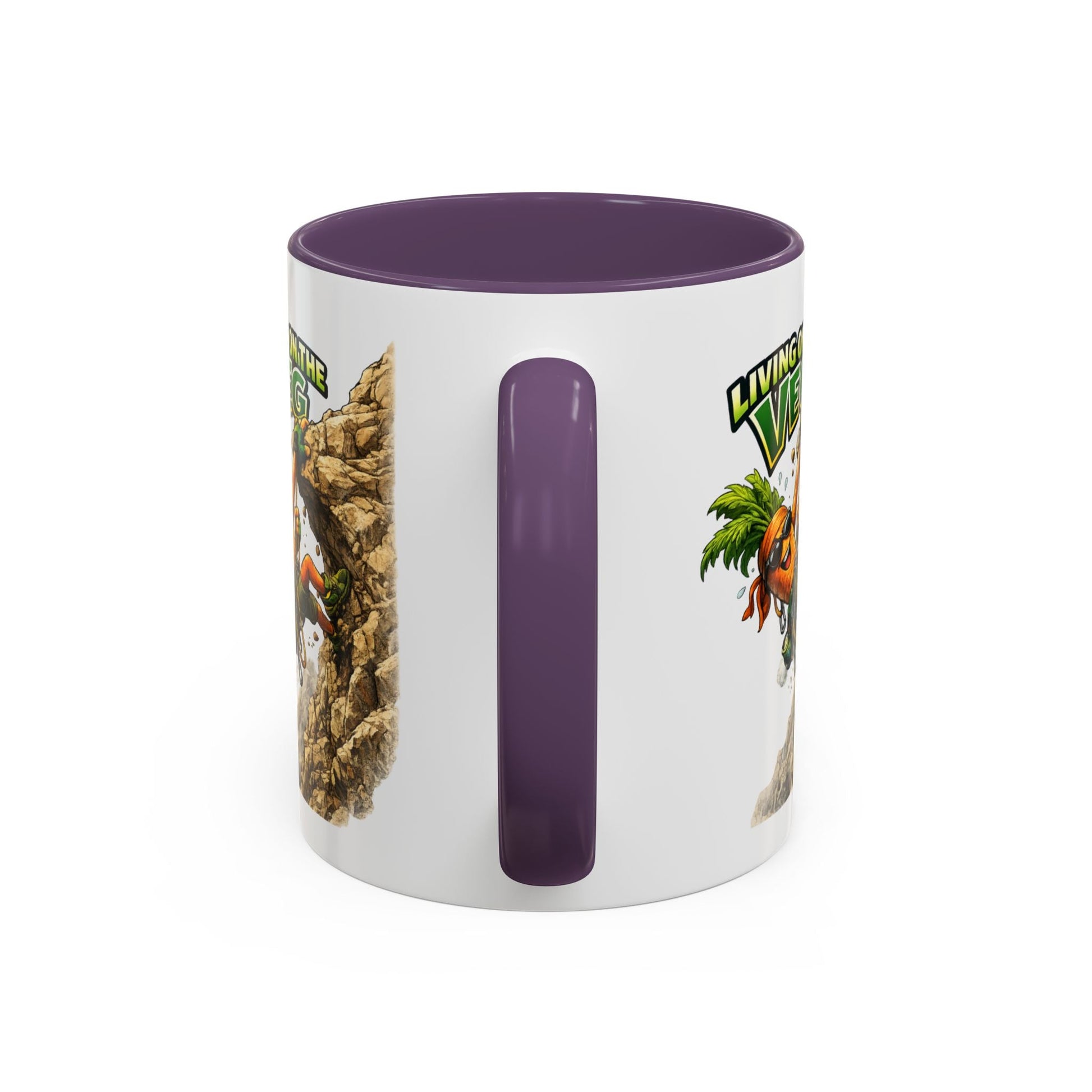 Carrot Living on the Veg Accent Mug - SJM Print Store