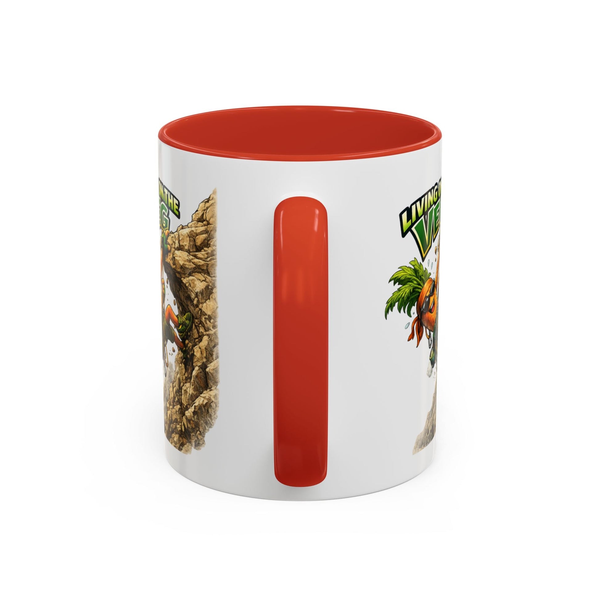 Carrot Living on the Veg Accent Mug - SJM Print Store