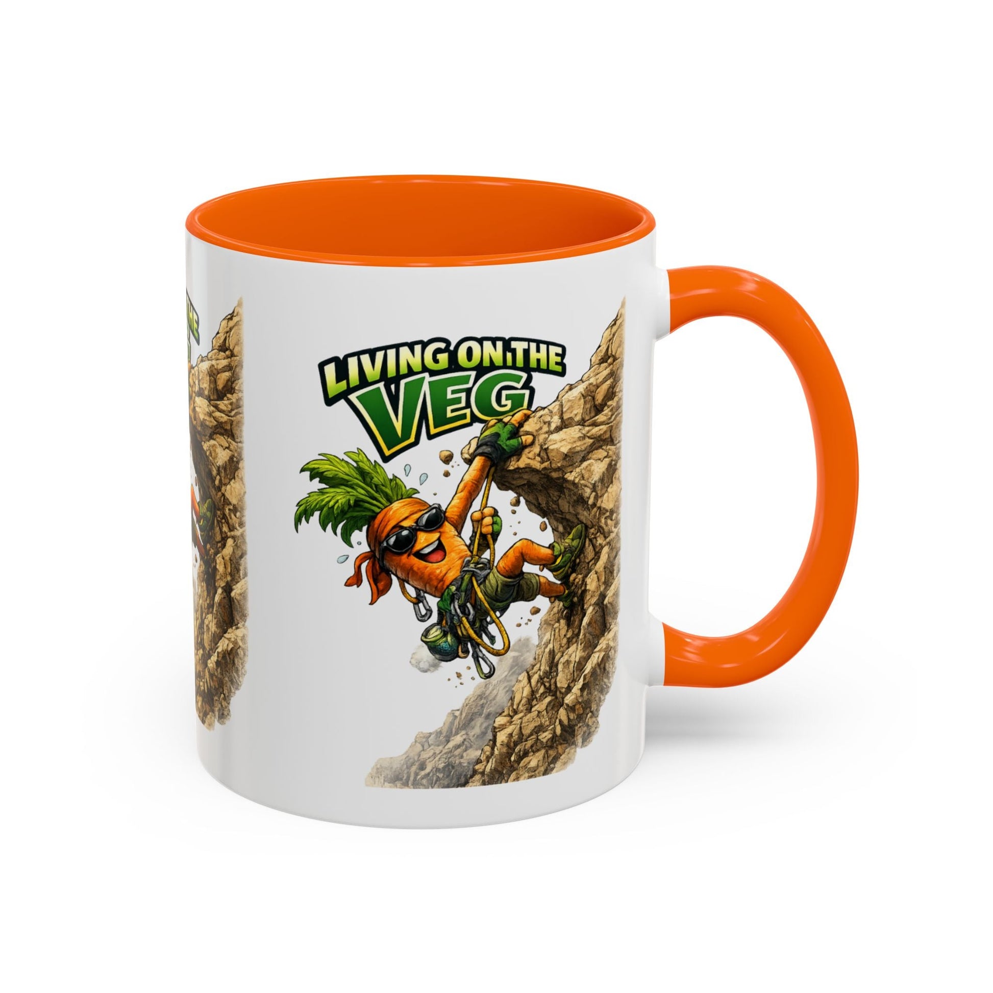 Carrot Living on the Veg Accent Mug - SJM Print Store