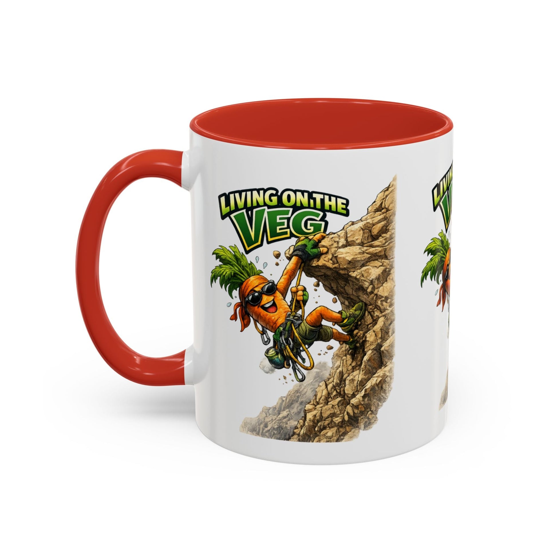Carrot Living on the Veg Accent Mug - SJM Print Store