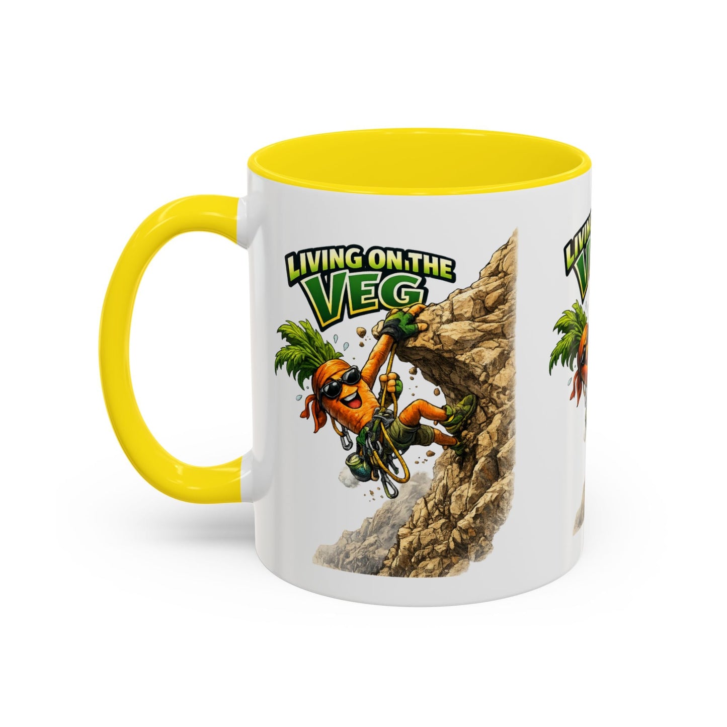 Carrot Living on the Veg Accent Mug - SJM Print Store