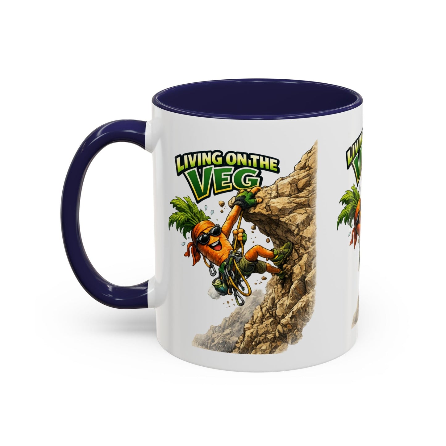 Carrot Living on the Veg Accent Mug - SJM Print Store