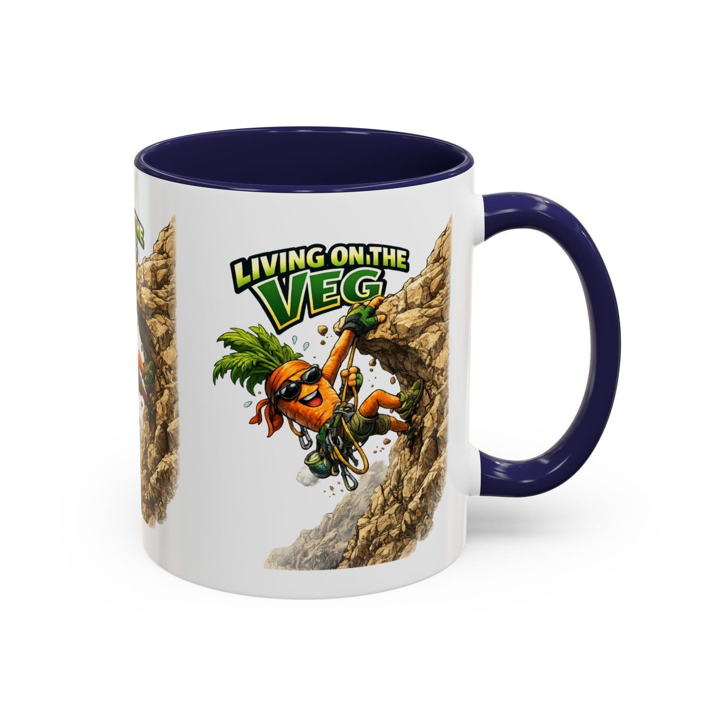 Carrot Living on the Veg Accent Mug - SJM Print Store