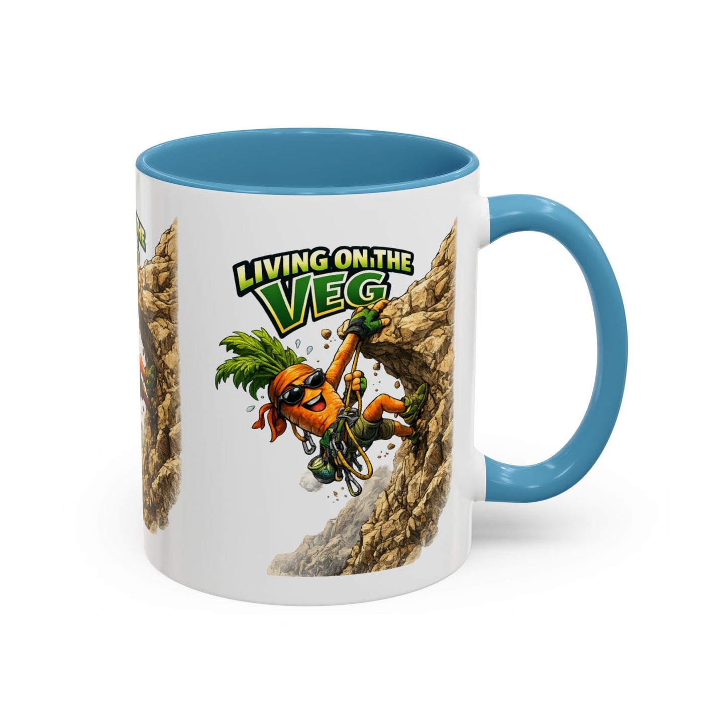 Carrot Living on the Veg Accent Mug - SJM Print Store