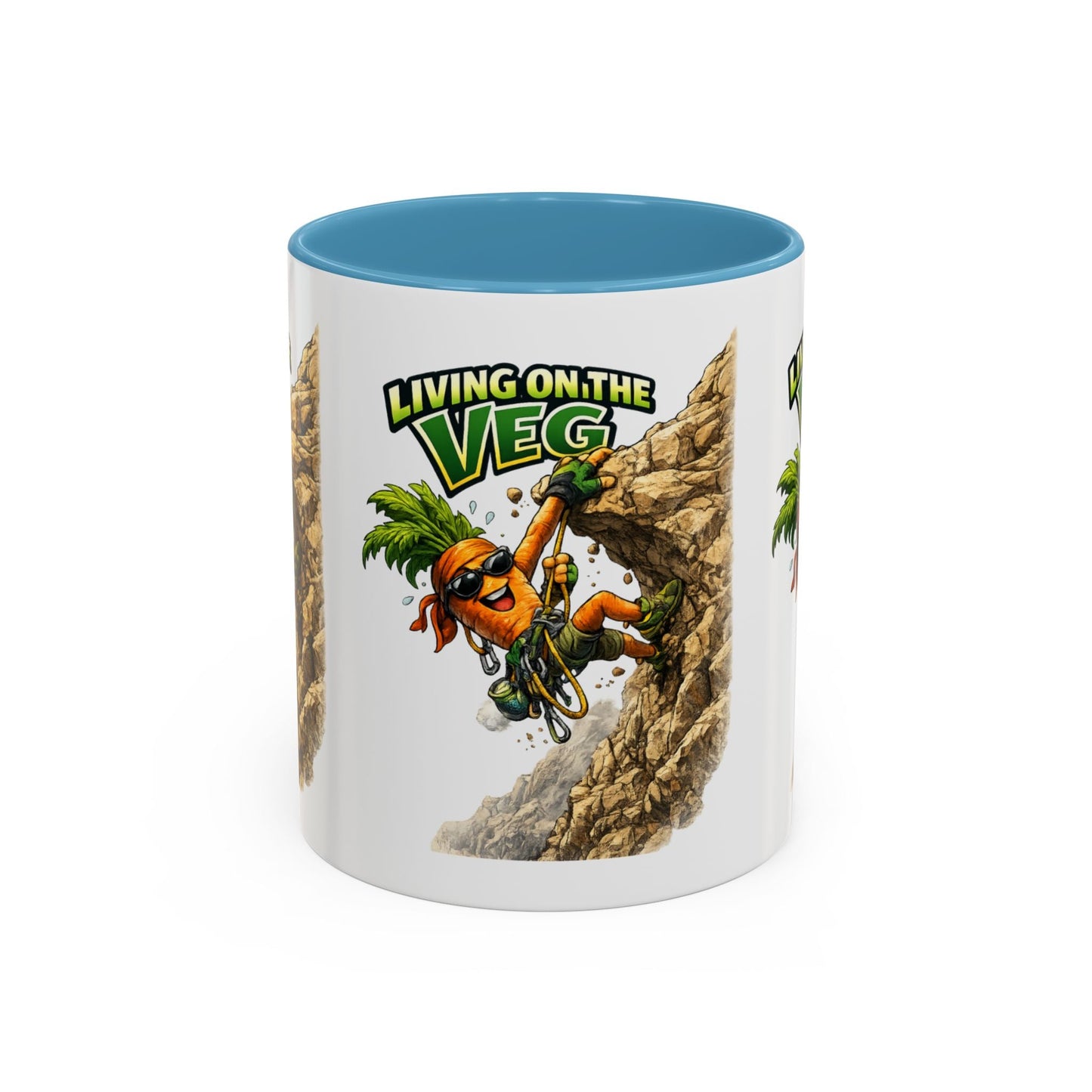 Carrot Living on the Veg Accent Mug - SJM Print Store