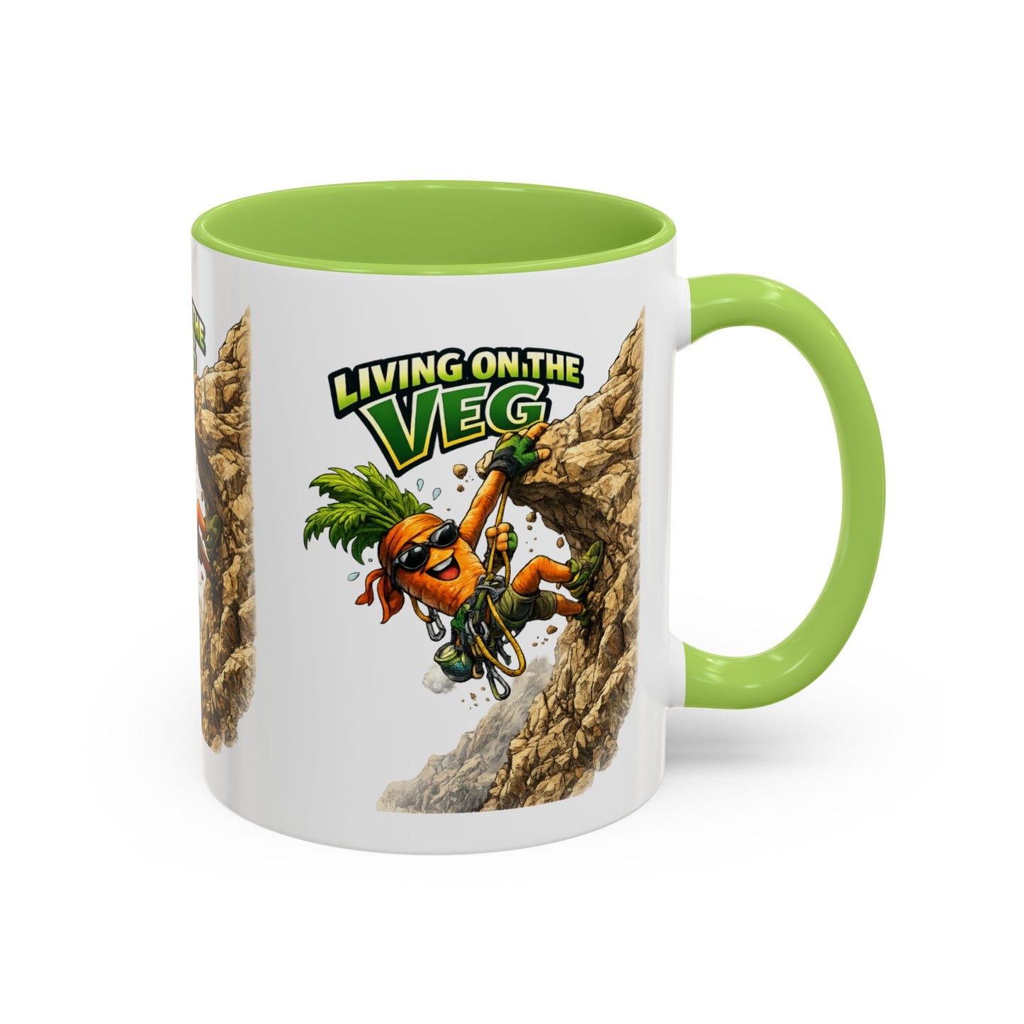Carrot Living on the Veg Accent Mug - SJM Print Store