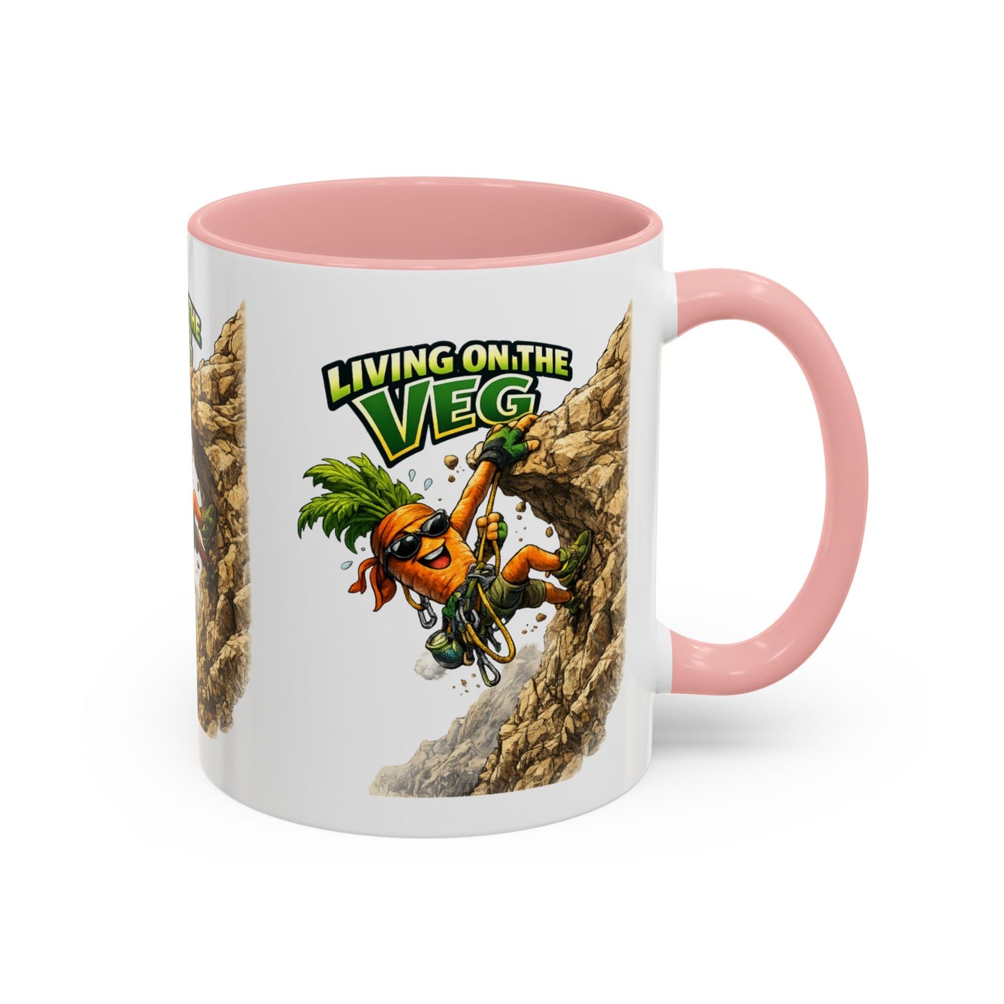 Carrot Living on the Veg Accent Mug - SJM Print Store