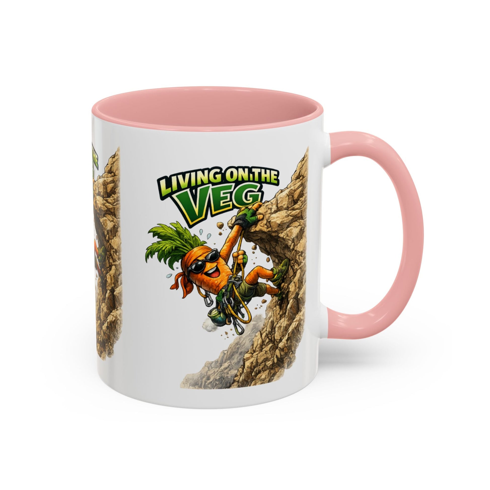 Carrot Living on the Veg Accent Mug - SJM Print Store