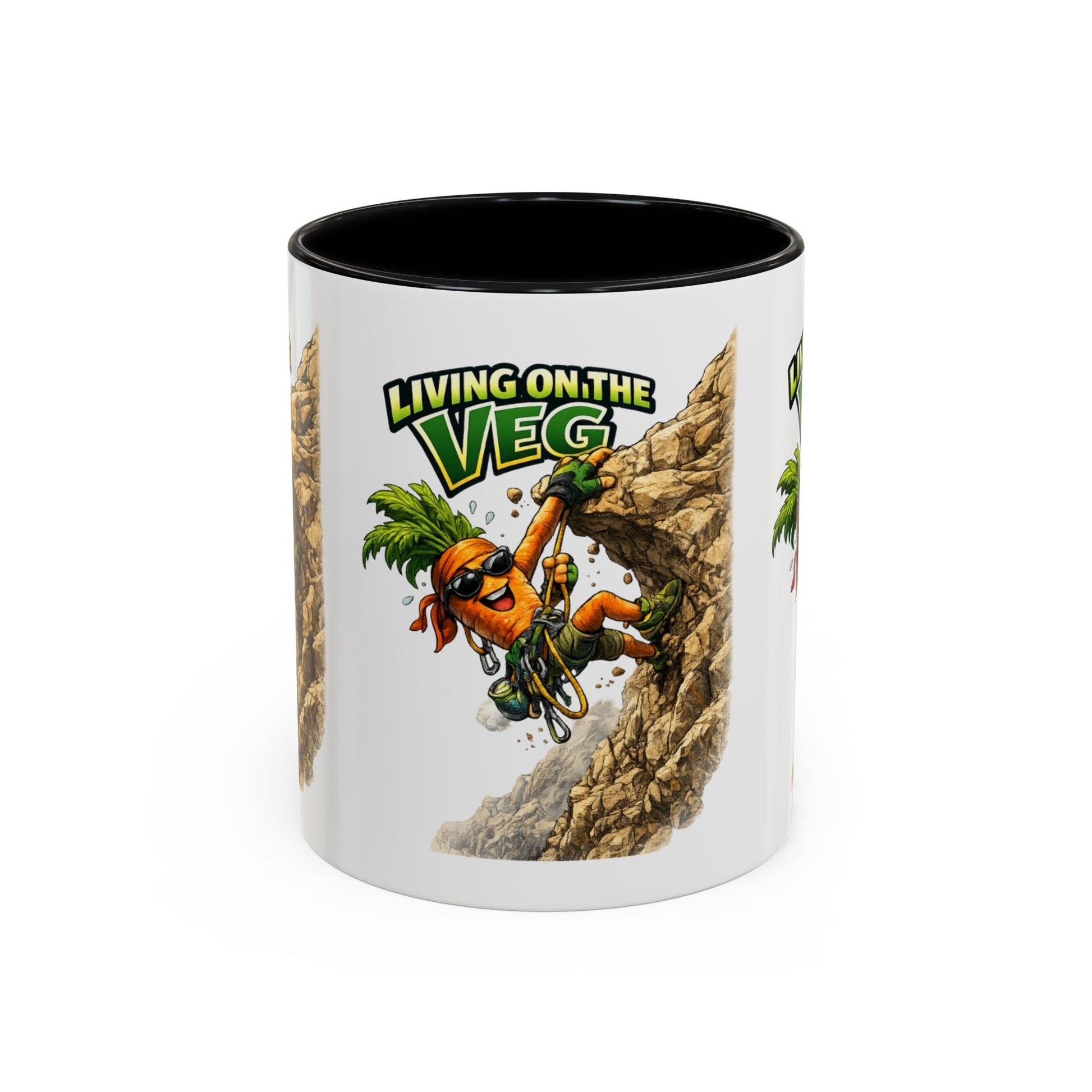 Carrot Living on the Veg Accent Mug - SJM Print Store