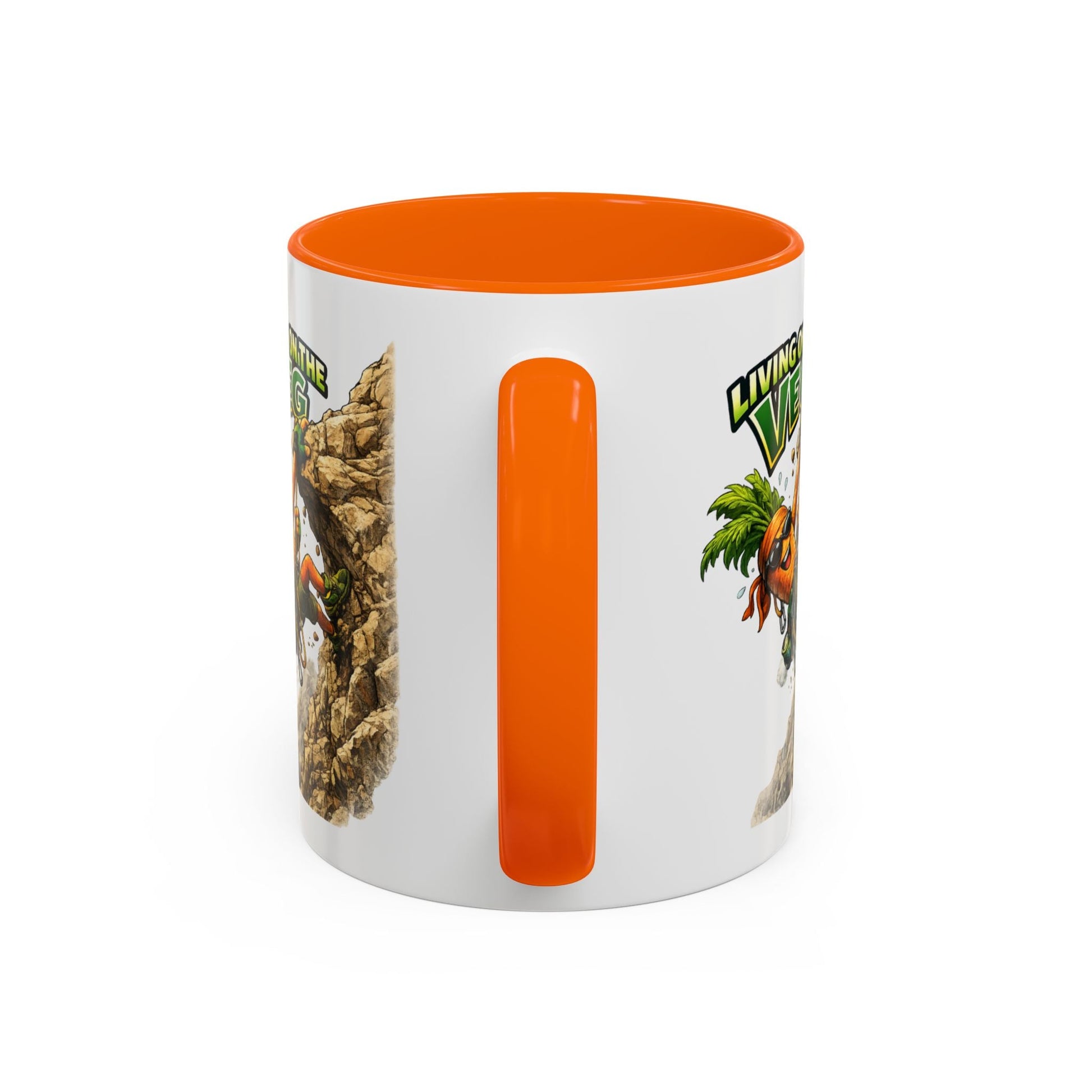 Carrot Living on the Veg Accent Mug - SJM Print Store