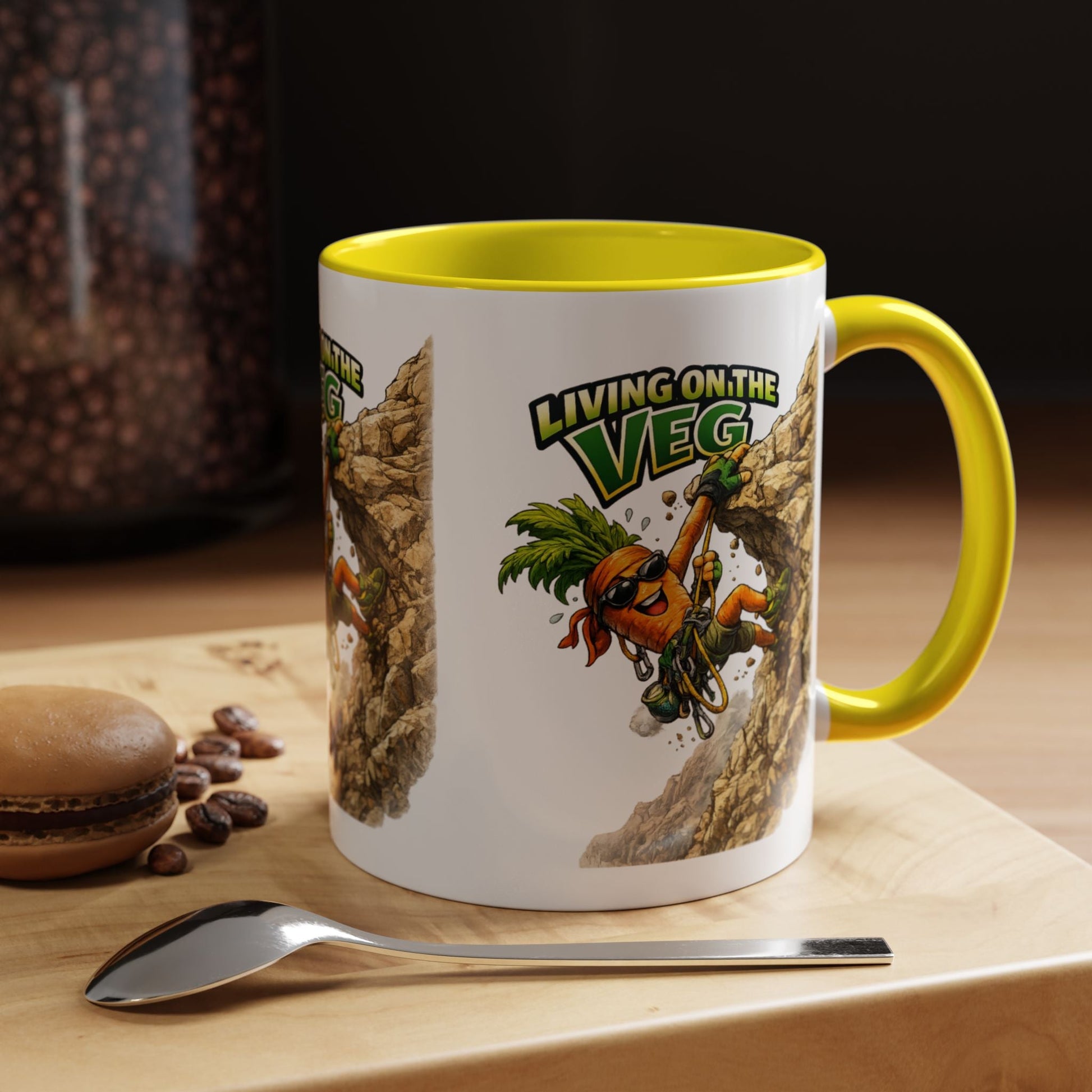 Carrot Living on the Veg Accent Mug - SJM Print Store