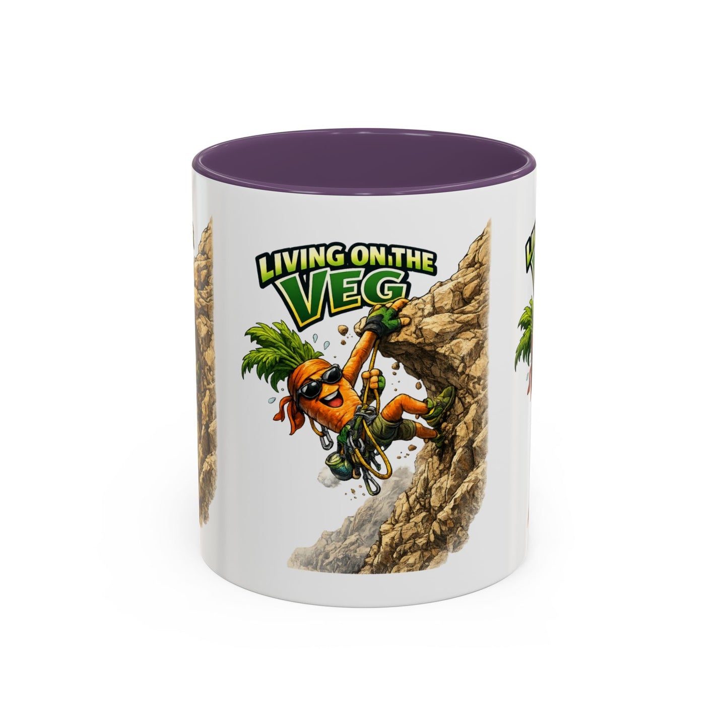 Carrot Living on the Veg Accent Mug - SJM Print Store