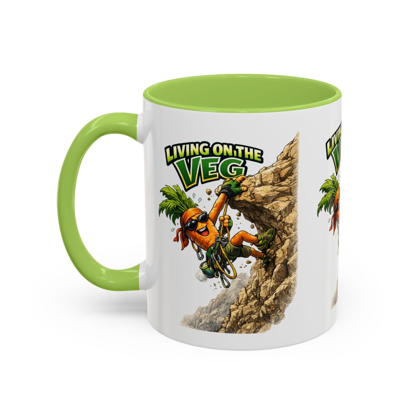 Carrot Living on the Veg Accent Mug - SJM Print Store