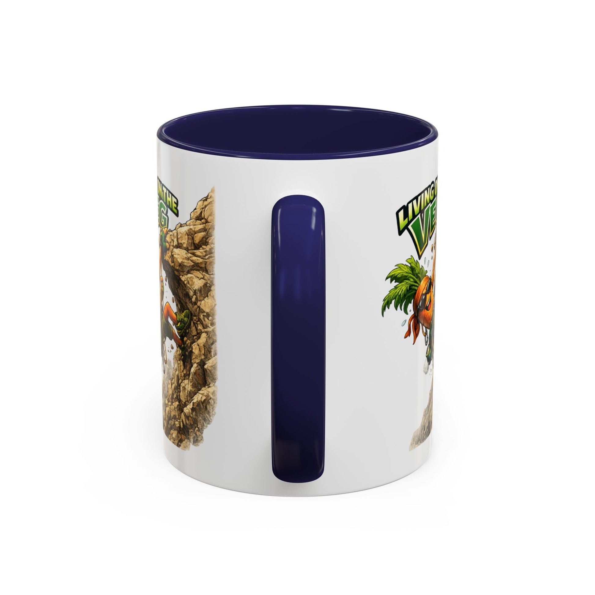 Carrot Living on the Veg Accent Mug - SJM Print Store