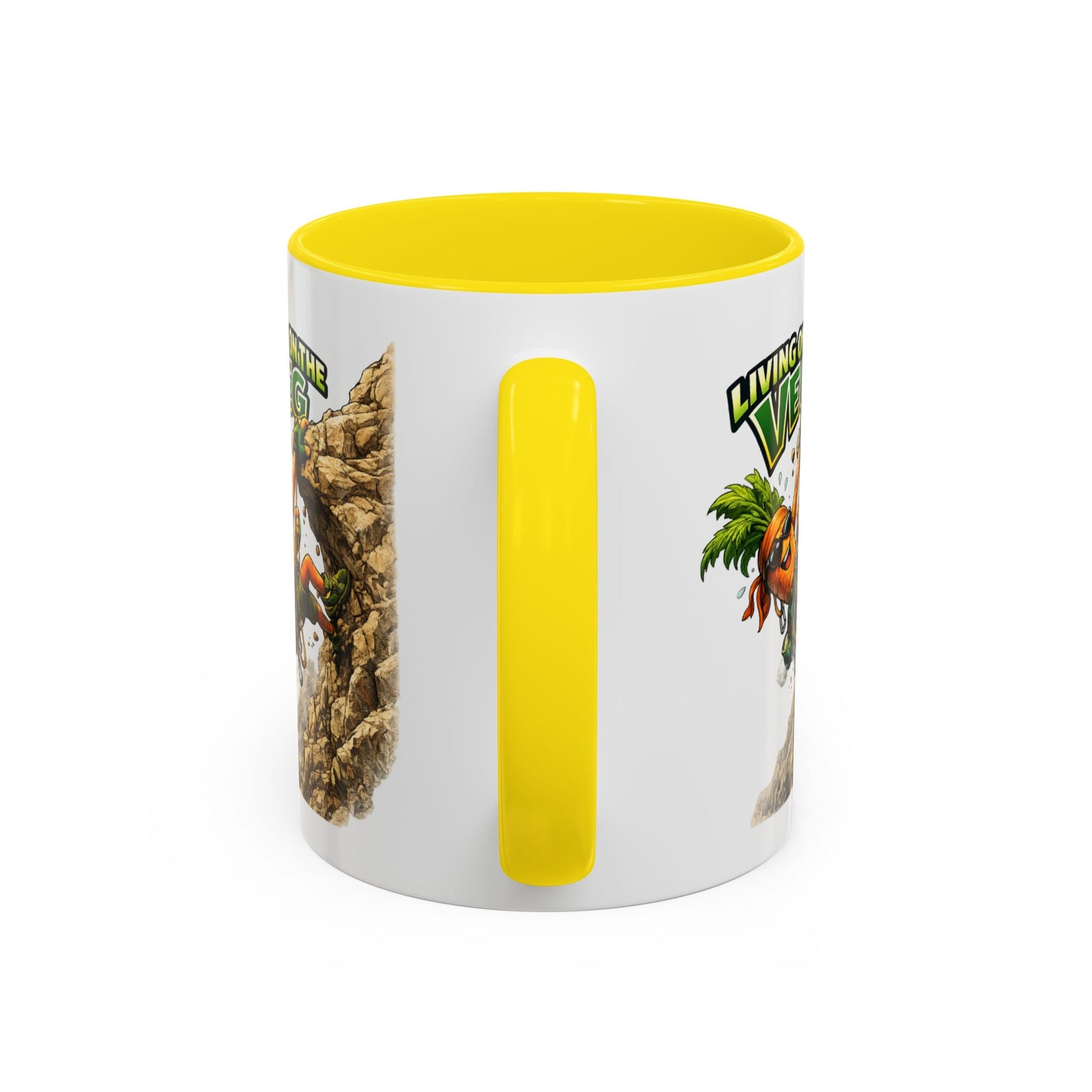 Carrot Living on the Veg Accent Mug - SJM Print Store