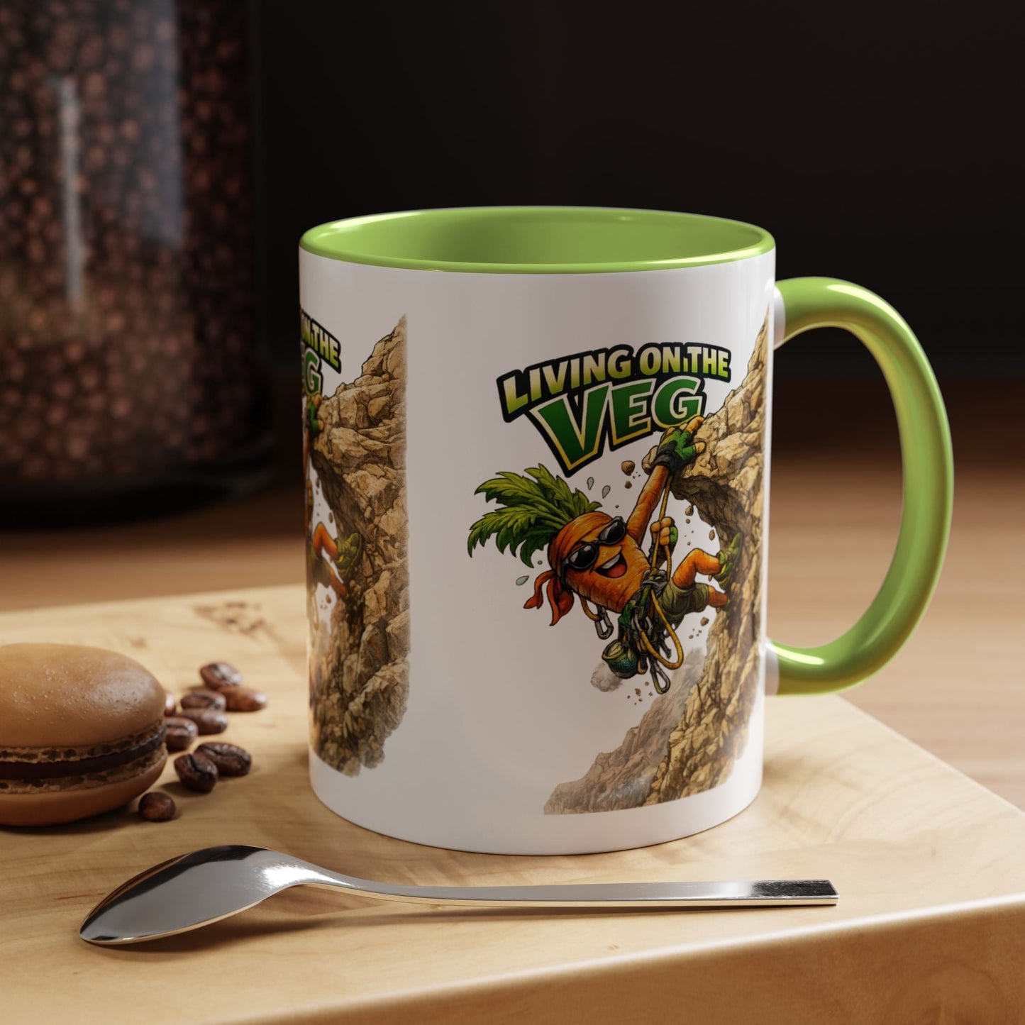 Carrot Living on the Veg Accent Mug - SJM Print Store