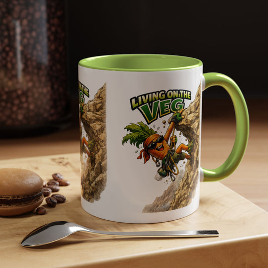 Carrot Living on the Veg Accent Mug - SJM Print Store