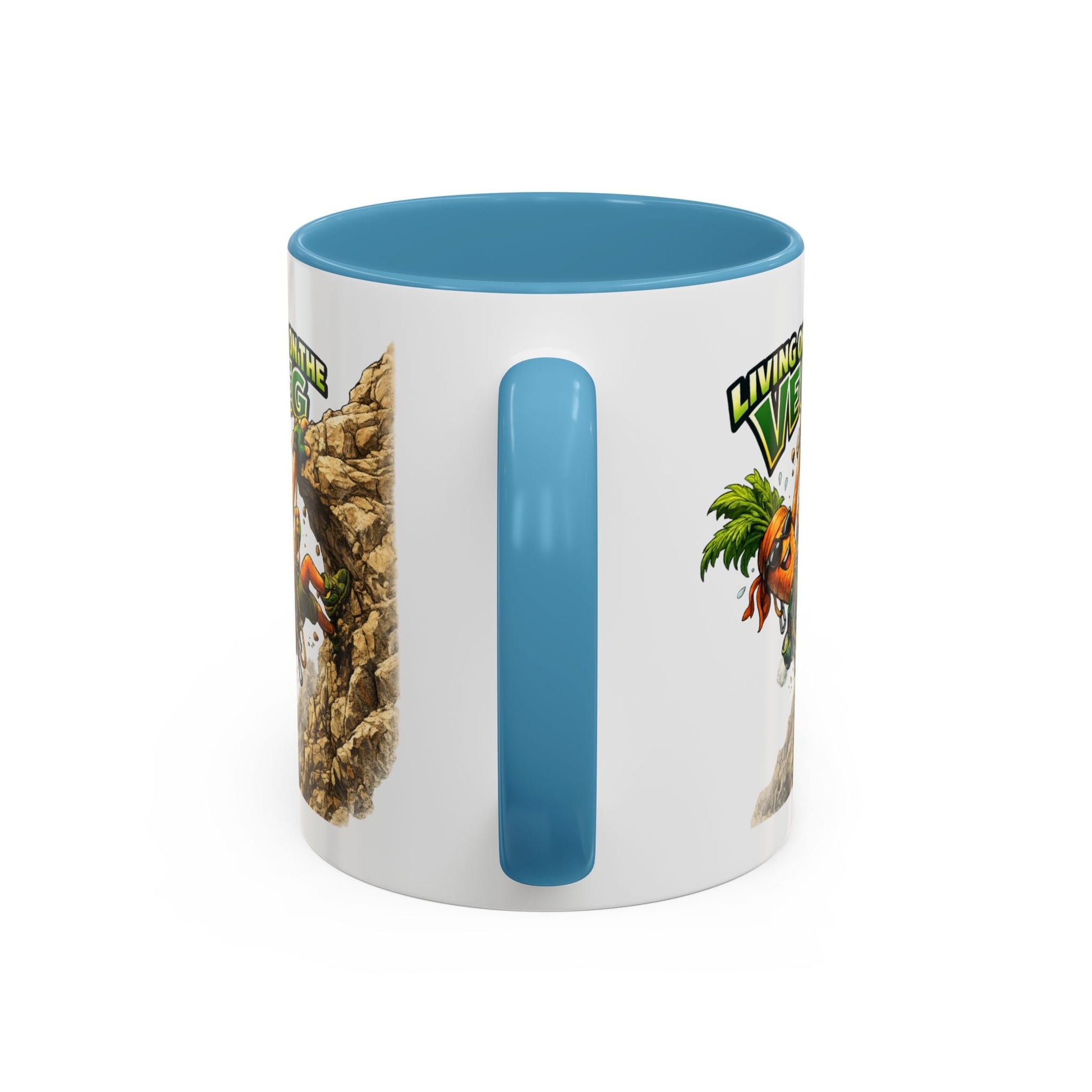 Carrot Living on the Veg Accent Mug - SJM Print Store
